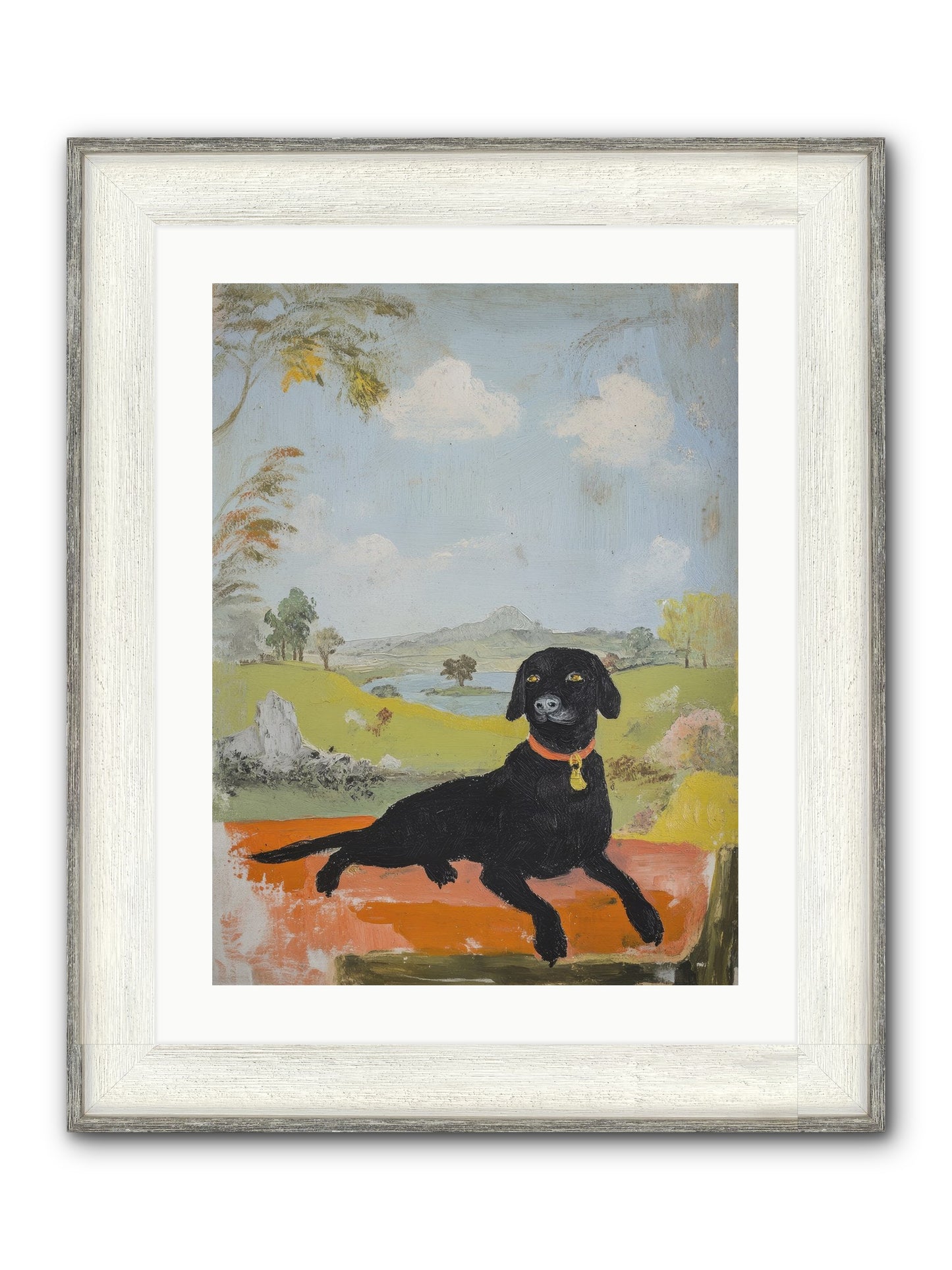 Cleopatra Framed Print - Driftwood White 18x24