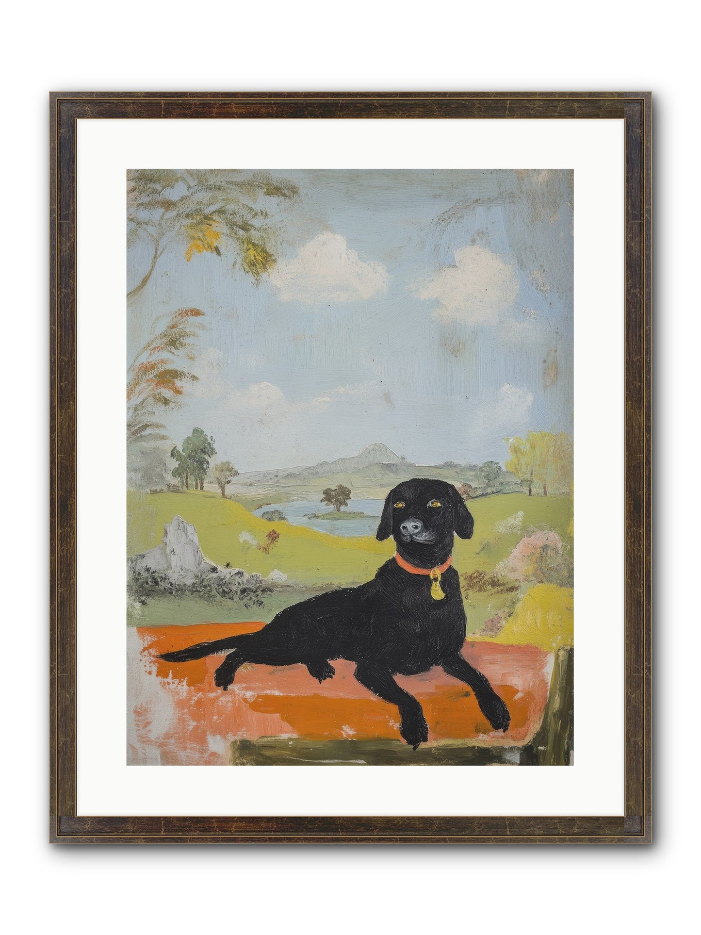 Cleopatra Framed Print - Slimwoods Black/Gold 18x24