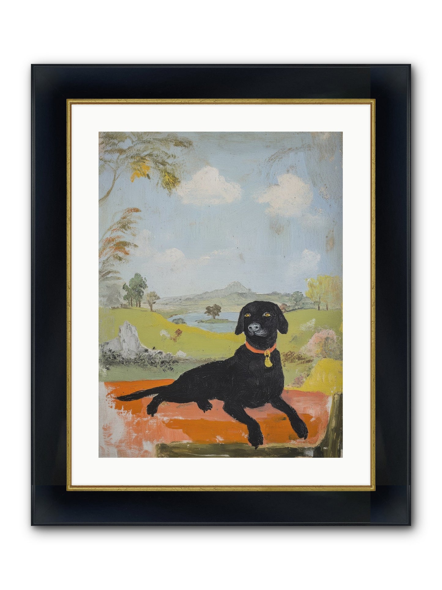 Cleopatra Framed Print - Wide Black w/Gold 18x24