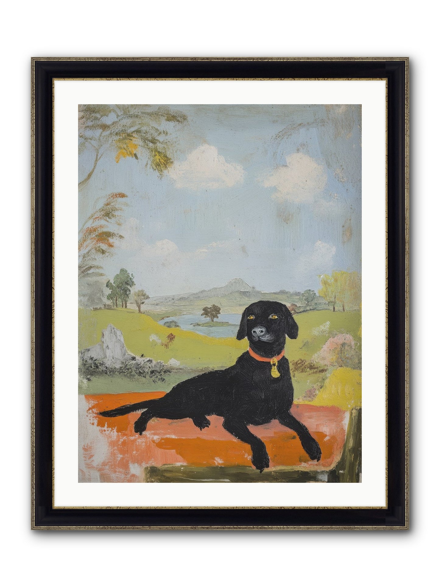 Cleopatra Framed Print - Black & Gold 24x32