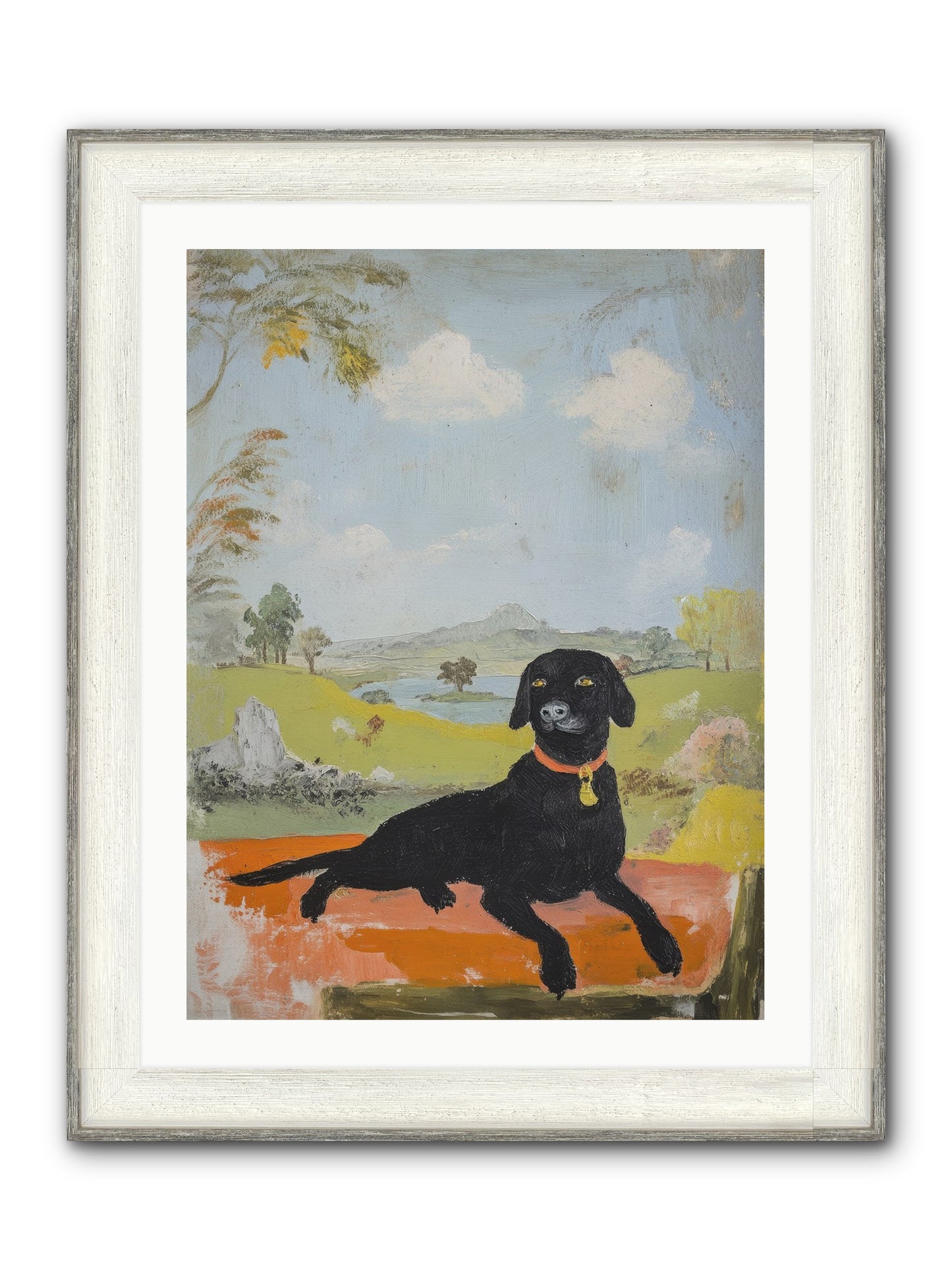 Cleopatra Framed Print - Driftwood White 24x32