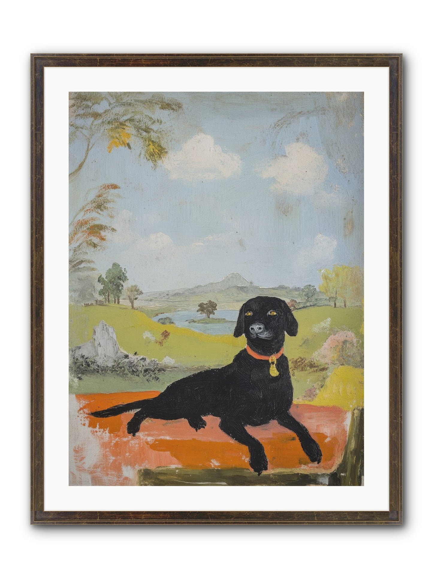 Cleopatra Framed Print - Slimwoods Black/Gold 24x32