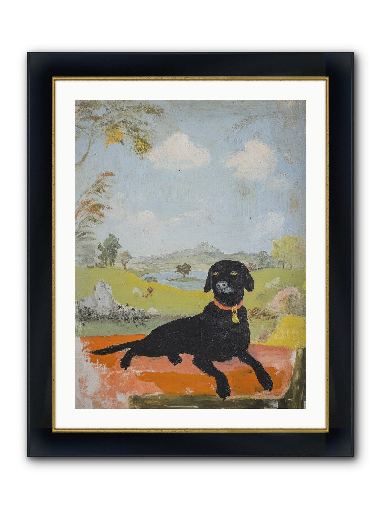 Cleopatra Framed Print - Wide Black w/Gold 24x32