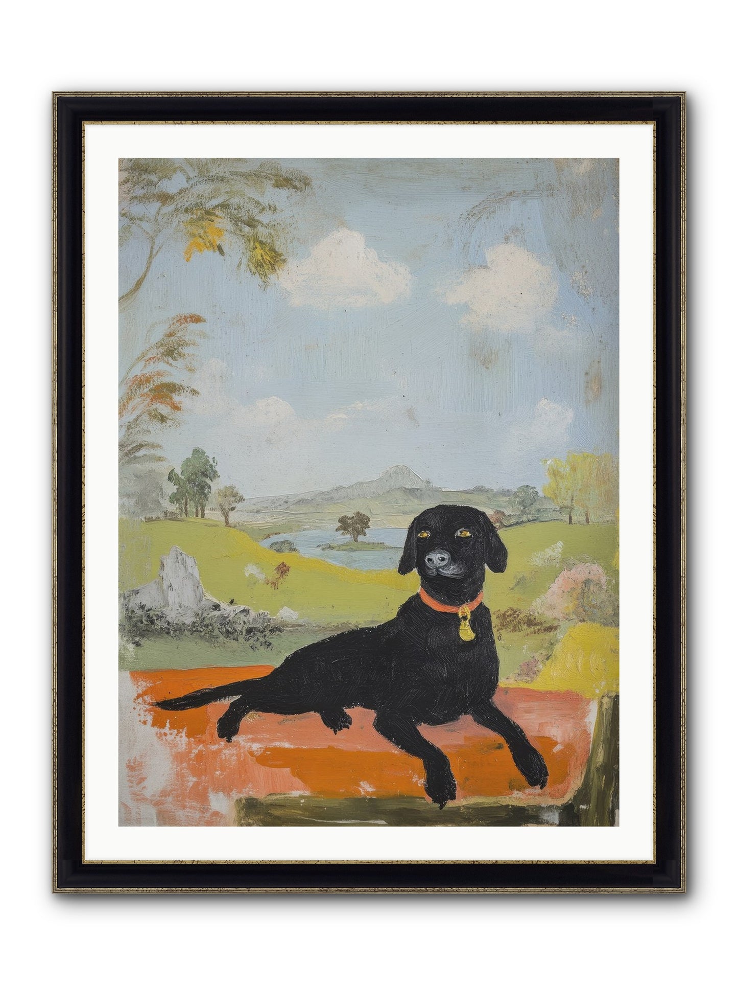 Cleopatra Framed Print - Black & Gold 30x40