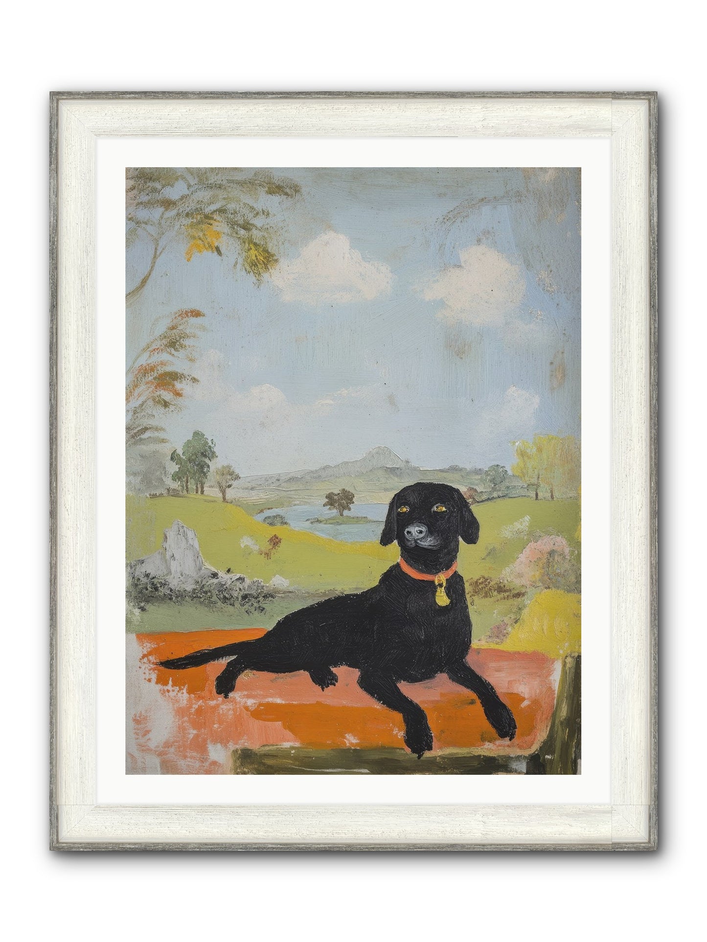 Cleopatra Framed Print - Driftwood White 30x40
