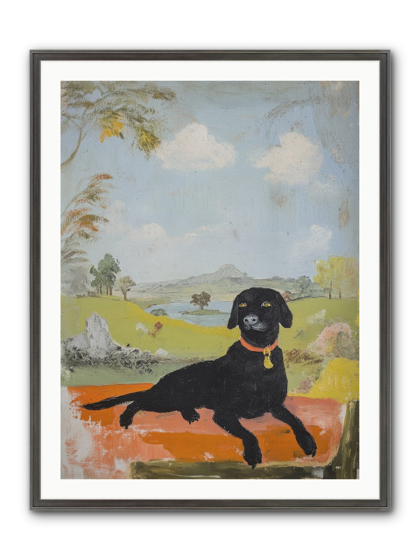 Cleopatra Framed Print - Slimwoods Black/Silver 30x40