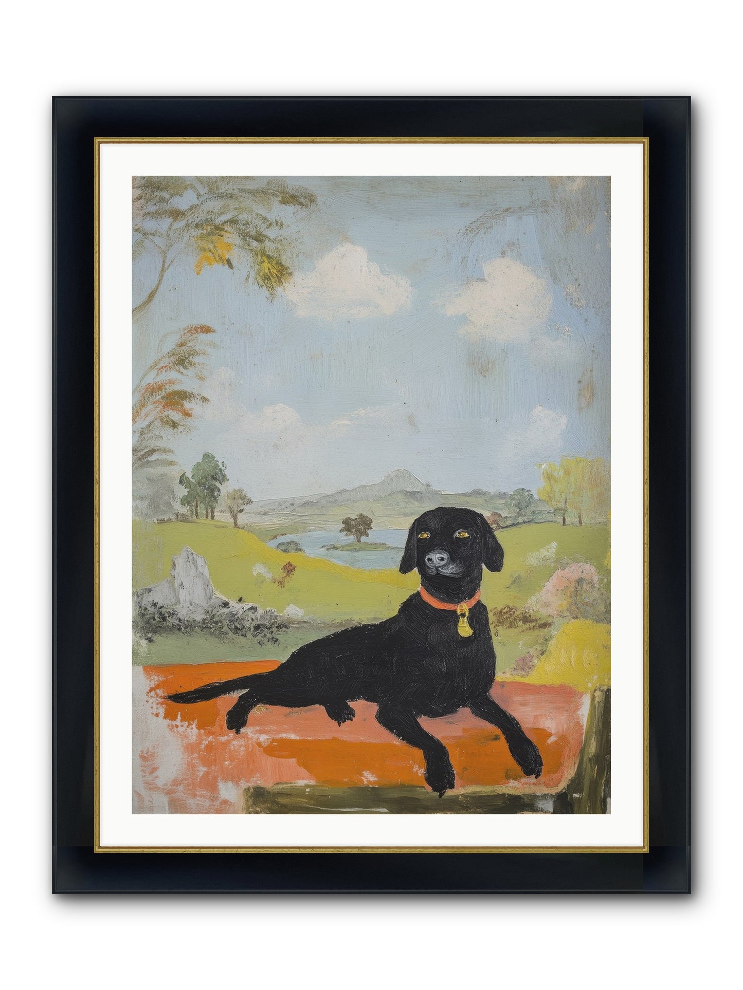 Cleopatra Framed Print - Wide Black w/Gold 30x40
