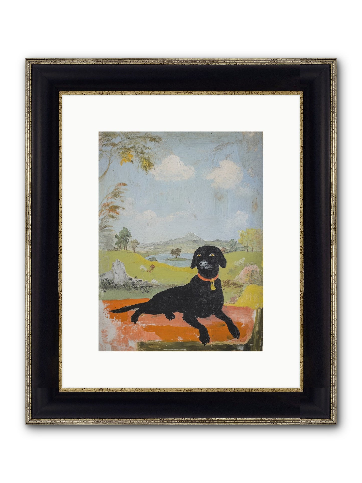 Cleopatra Framed Print - Black & Gold 9x12