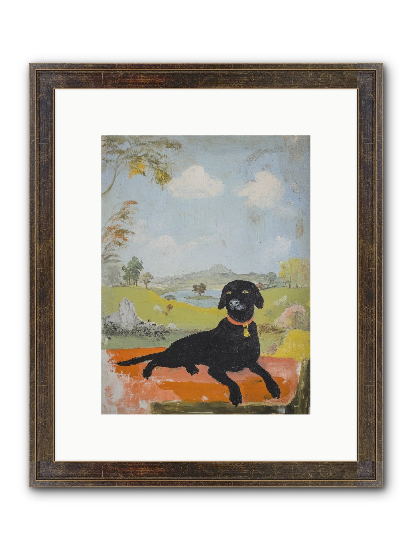 Cleopatra Framed Print - Slimwoods Black/Gold 9x12