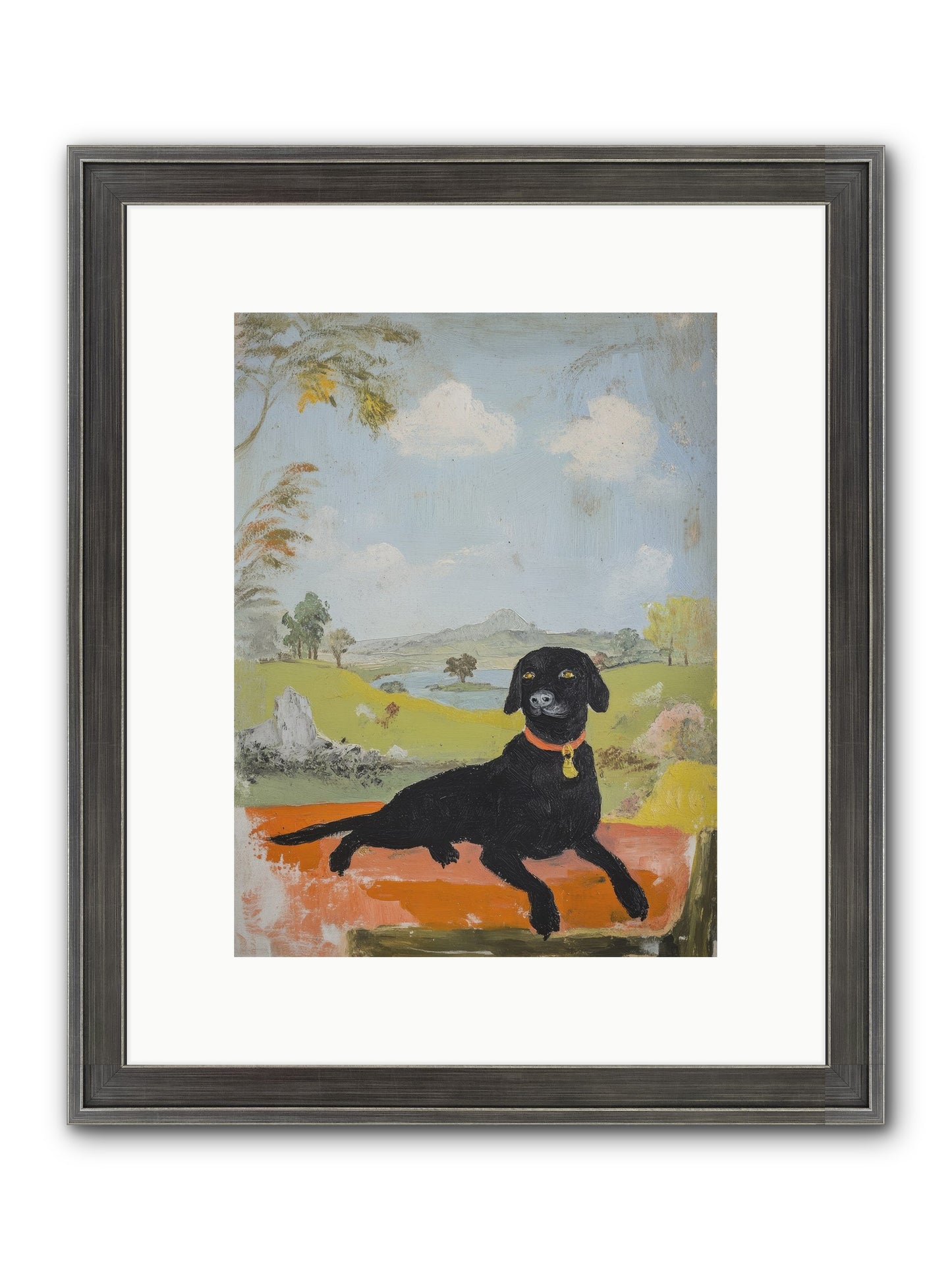 Cleopatra Framed Print - Slimwoods Black/Silver 9x12