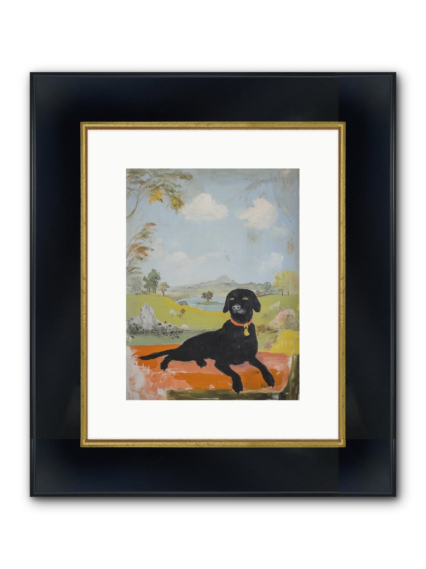 Cleopatra Framed Print - Wide Black w/Gold 9x12