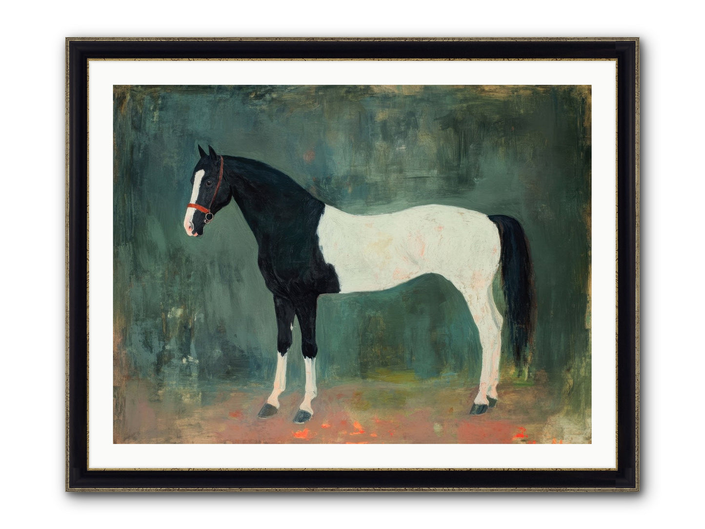 Cloud Rider Framed Print - Black & Gold 40x30