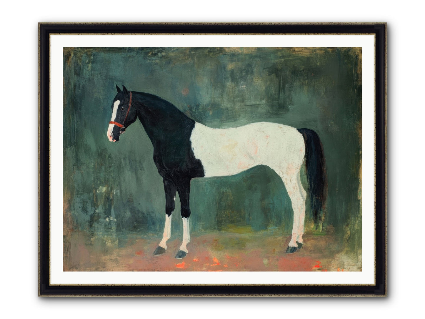 Cloud Rider Framed Print - Black & Gold 48x36