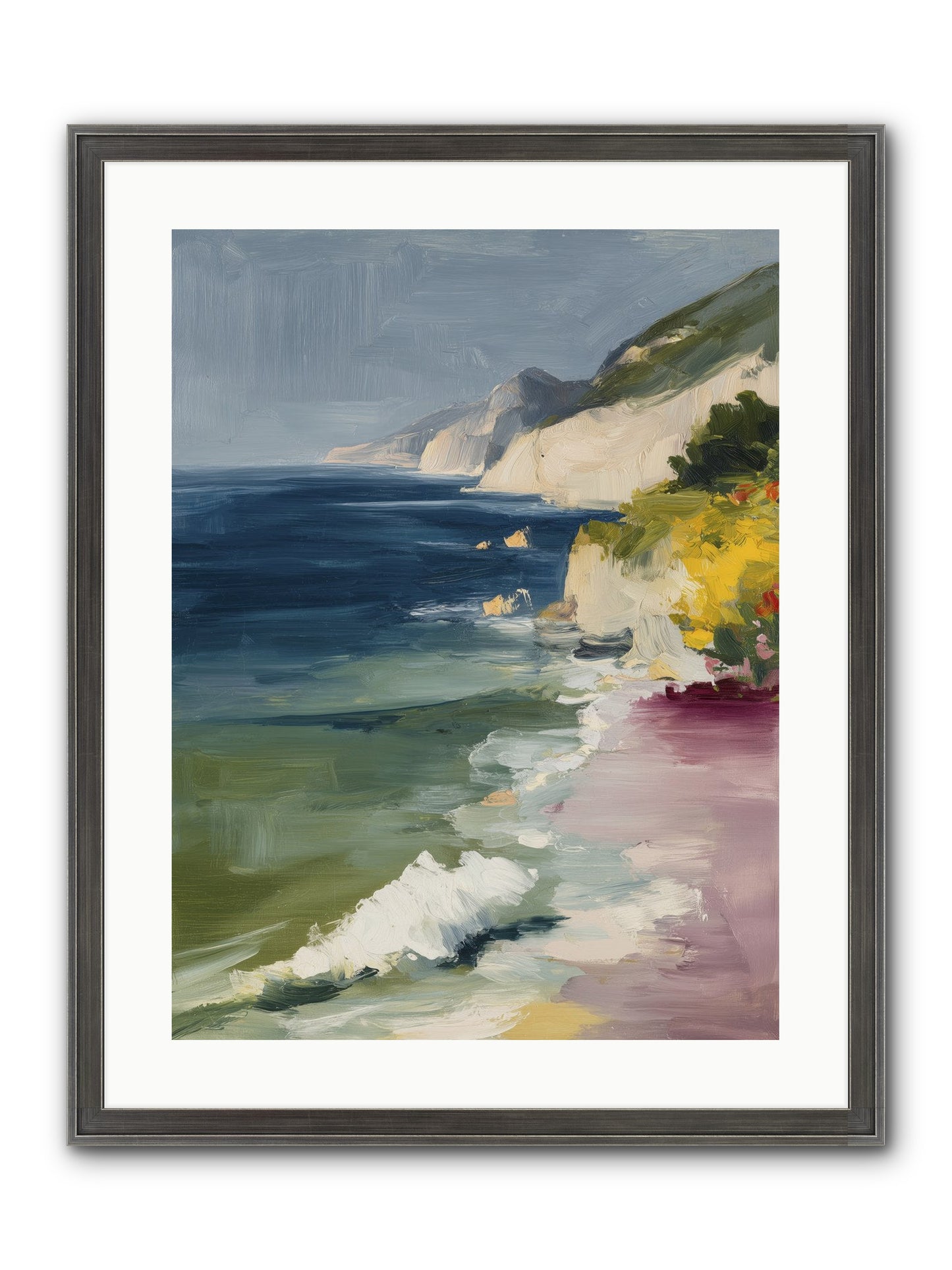 Cloudless Skies Framed Print - Slimwoods Black/Silver 18x24