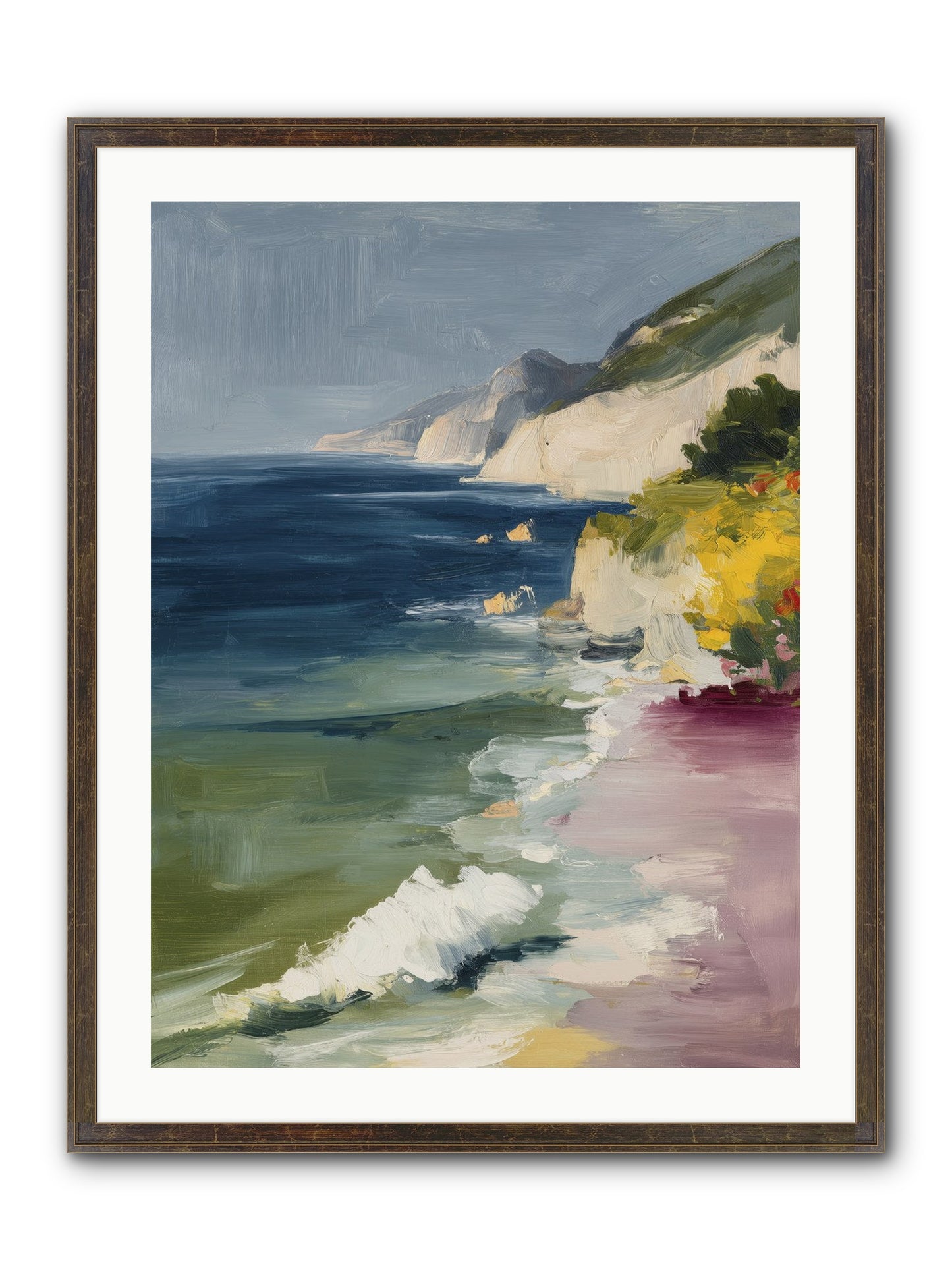 Cloudless Skies Framed Print - Slimwoods Black/Gold 24x32