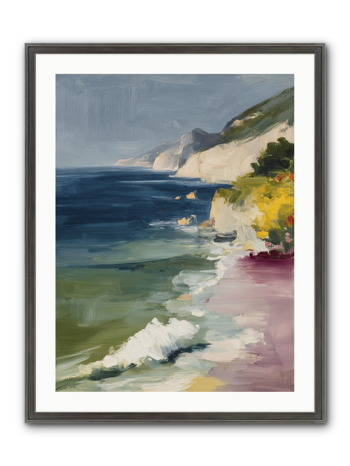 Cloudless Skies Framed Print - Slimwoods Black/Silver 24x32