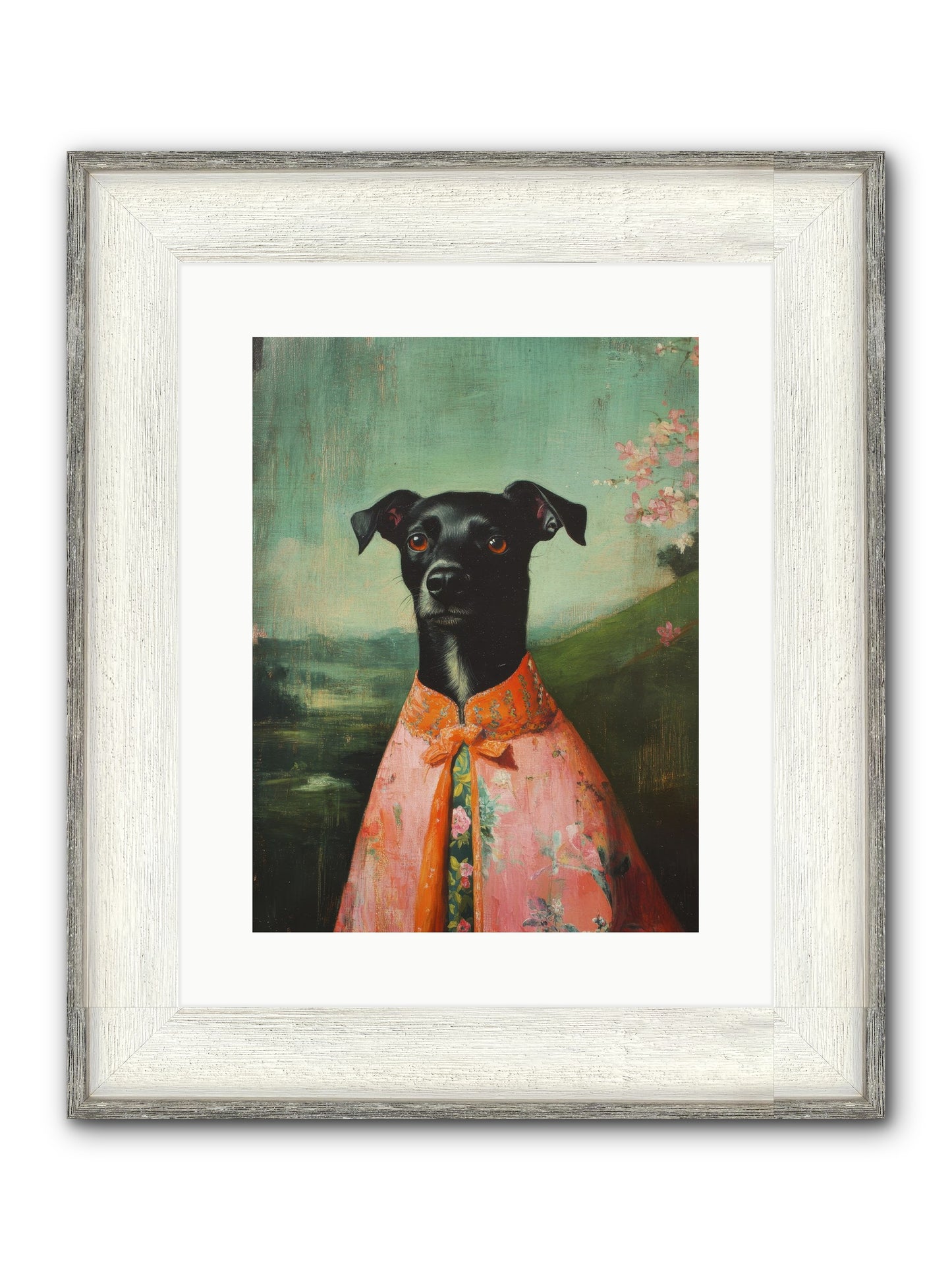 Clover Mae Framed Print - Driftwood White 12x16