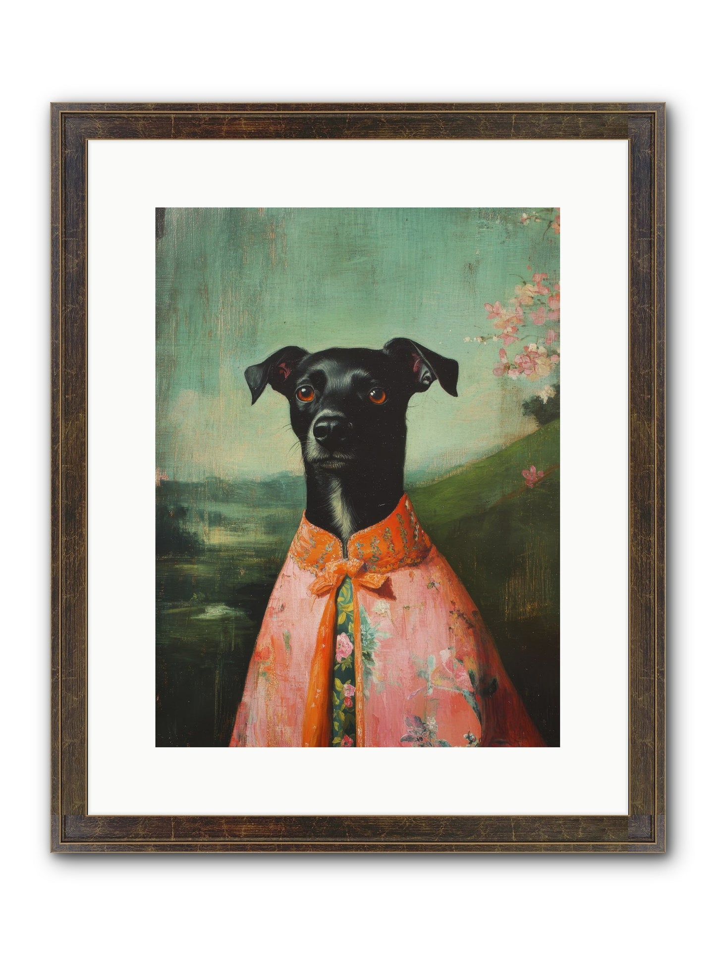 Clover Mae Framed Print - Slimwoods Black/Gold 12x16