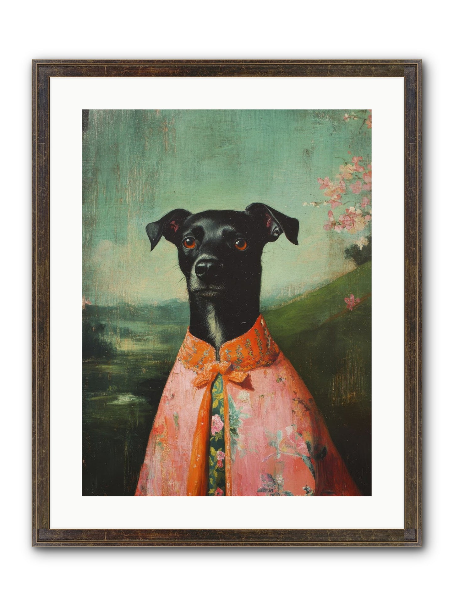 Clover Mae Framed Print - Slimwoods Black/Gold 18x24
