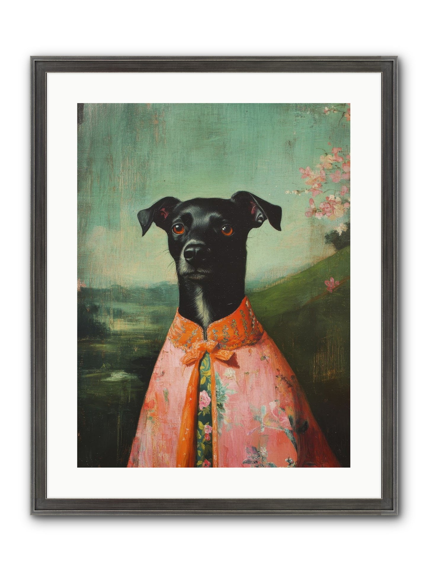 Clover Mae Framed Print - Slimwoods Black/Silver 18x24