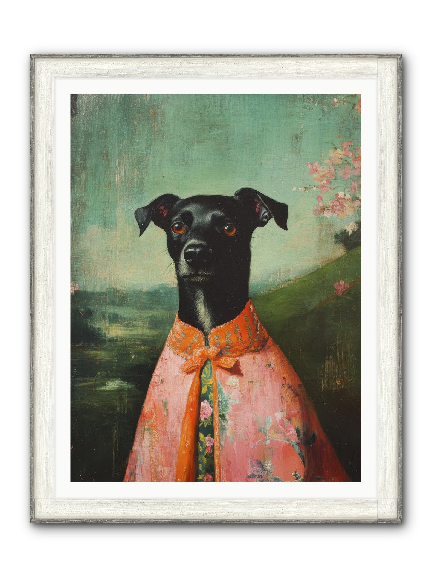 Clover Mae Framed Print - Driftwood White 36x48