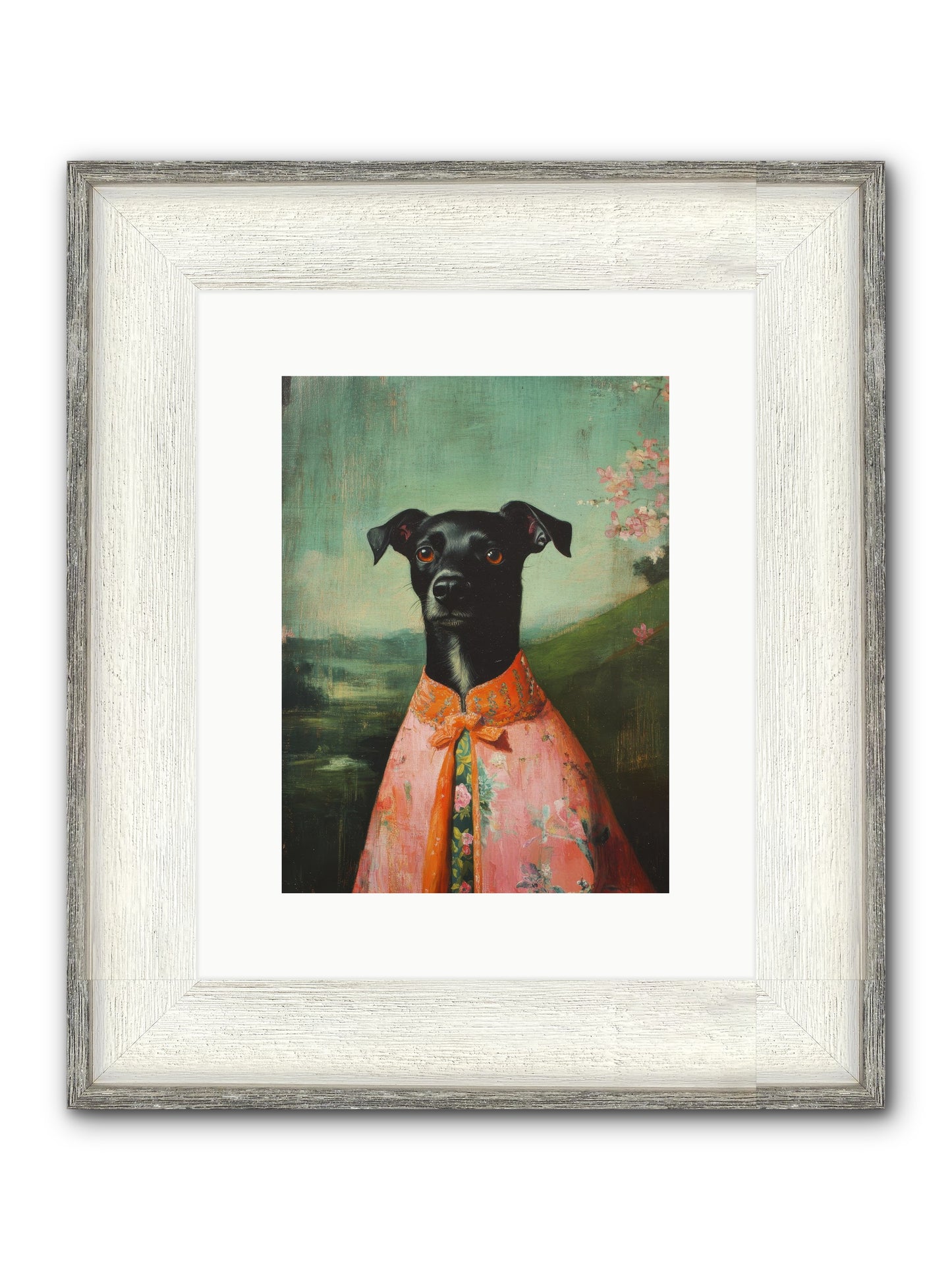 Clover Mae Framed Print - Driftwood White 9x12