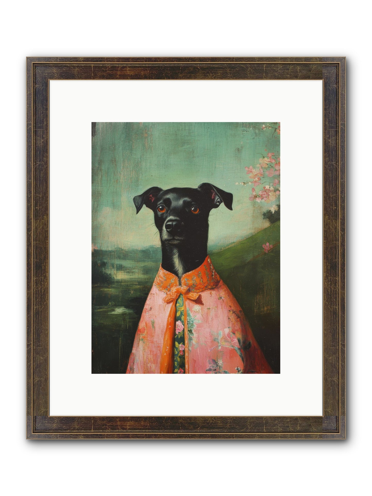 Clover Mae Framed Print - Slimwoods Black/Gold 9x12