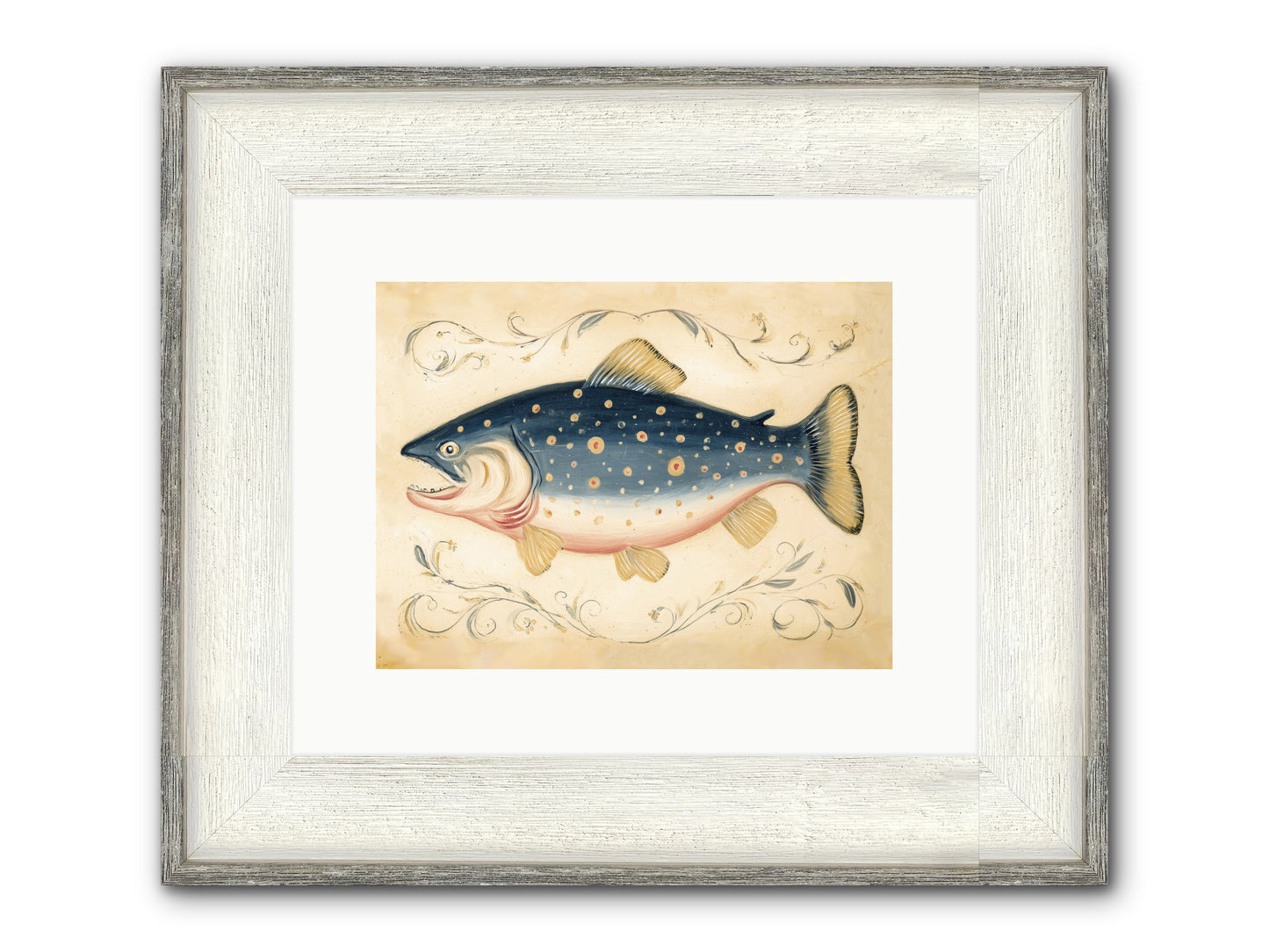 Coastal Drifter Framed Print - Driftwood White 12x9