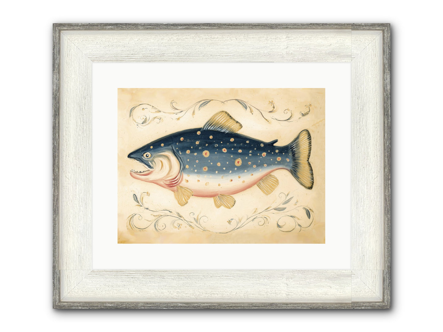 Coastal Drifter Framed Print - Driftwood White 16x12