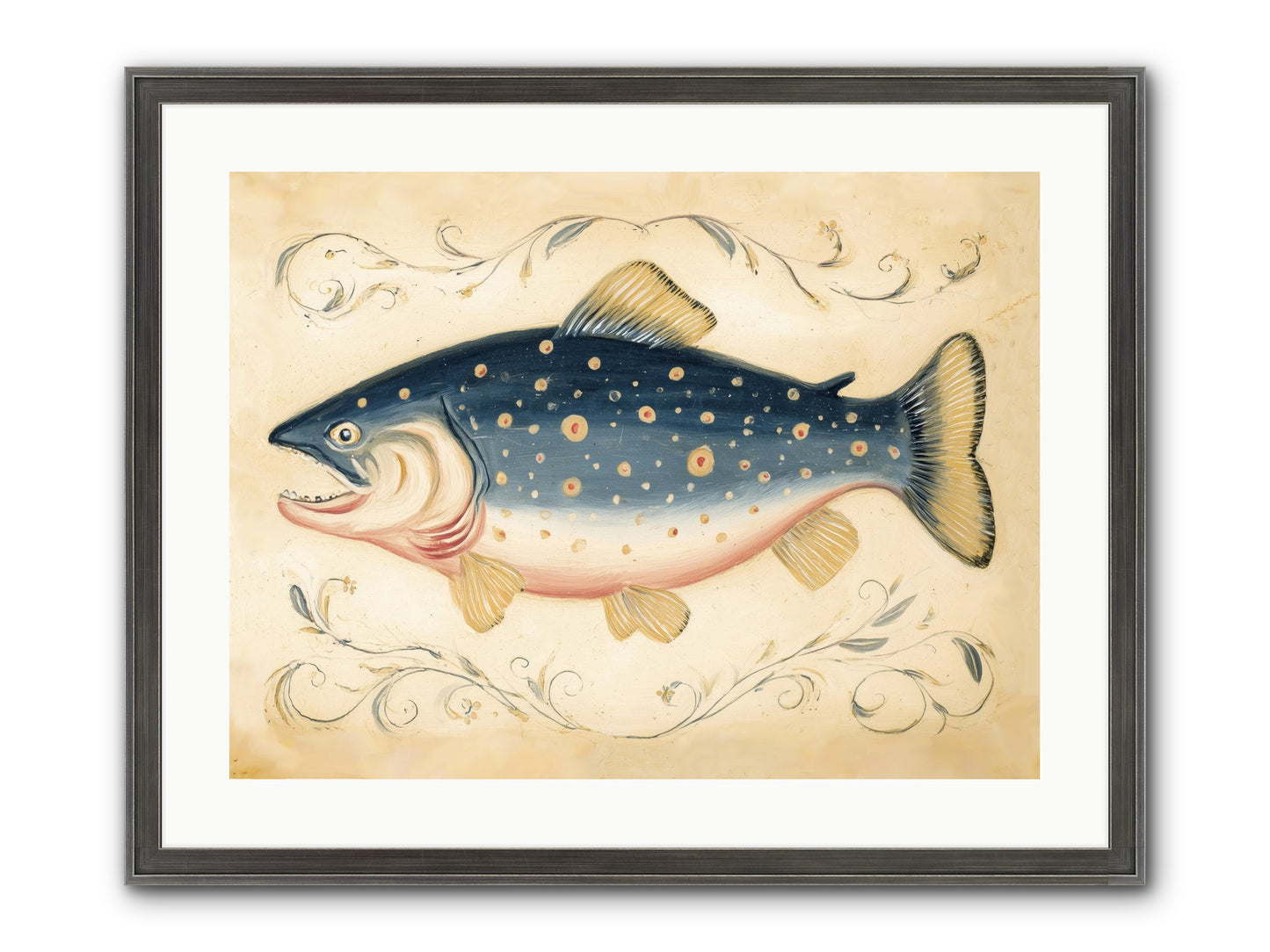 Coastal Drifter Framed Print - Slimwoods Black/Silver 24x18