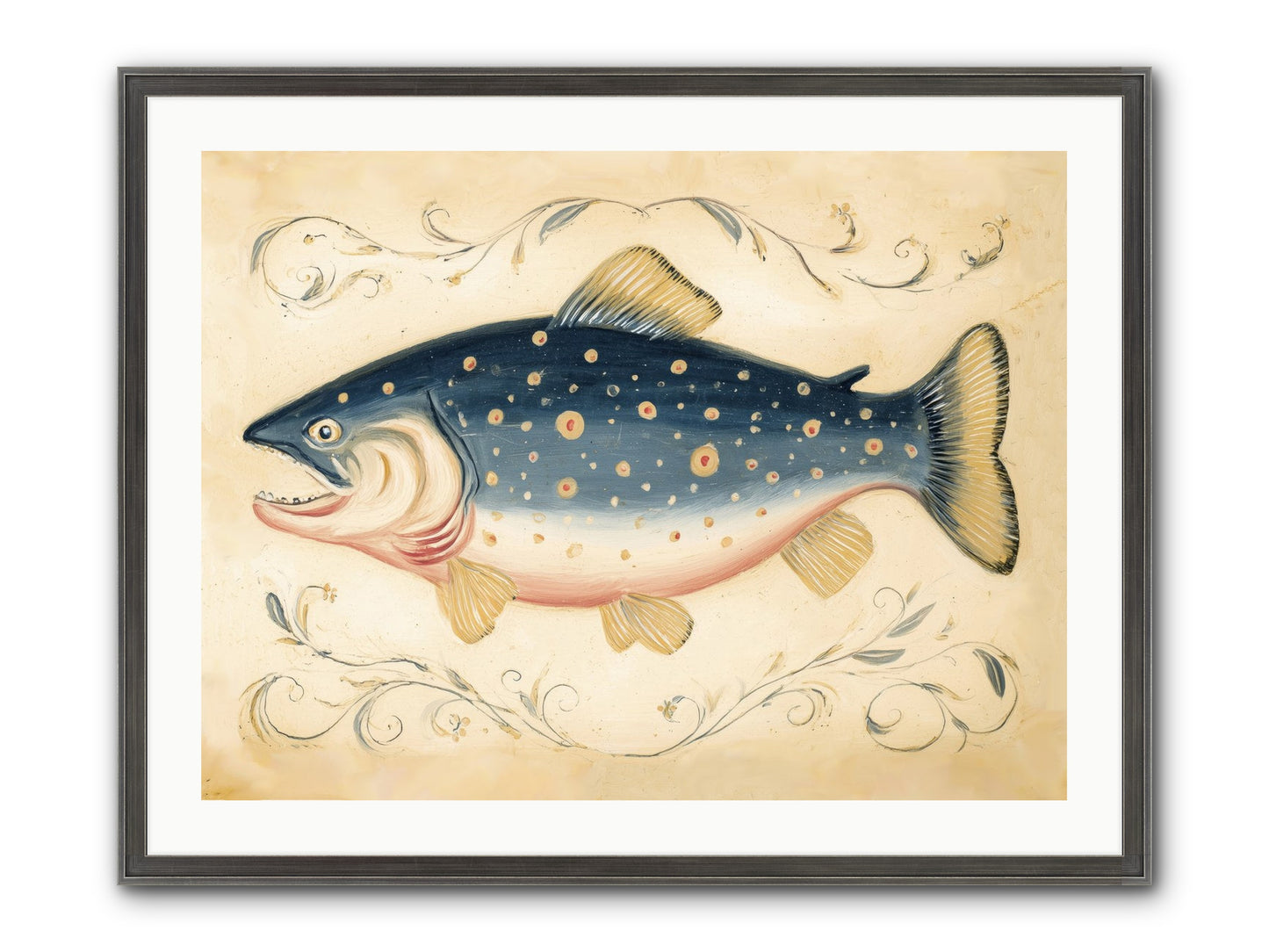 Coastal Drifter Framed Print - Slimwoods Black/Silver 32x24