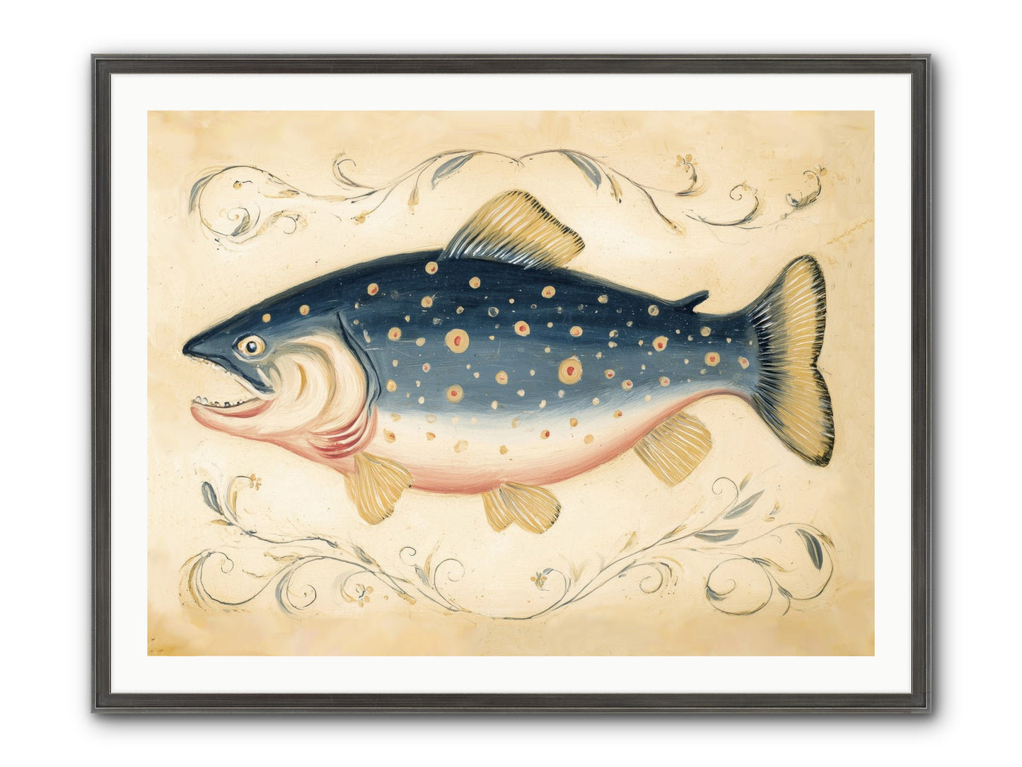 Coastal Drifter Framed Print - Slimwoods Black/Silver 40x30
