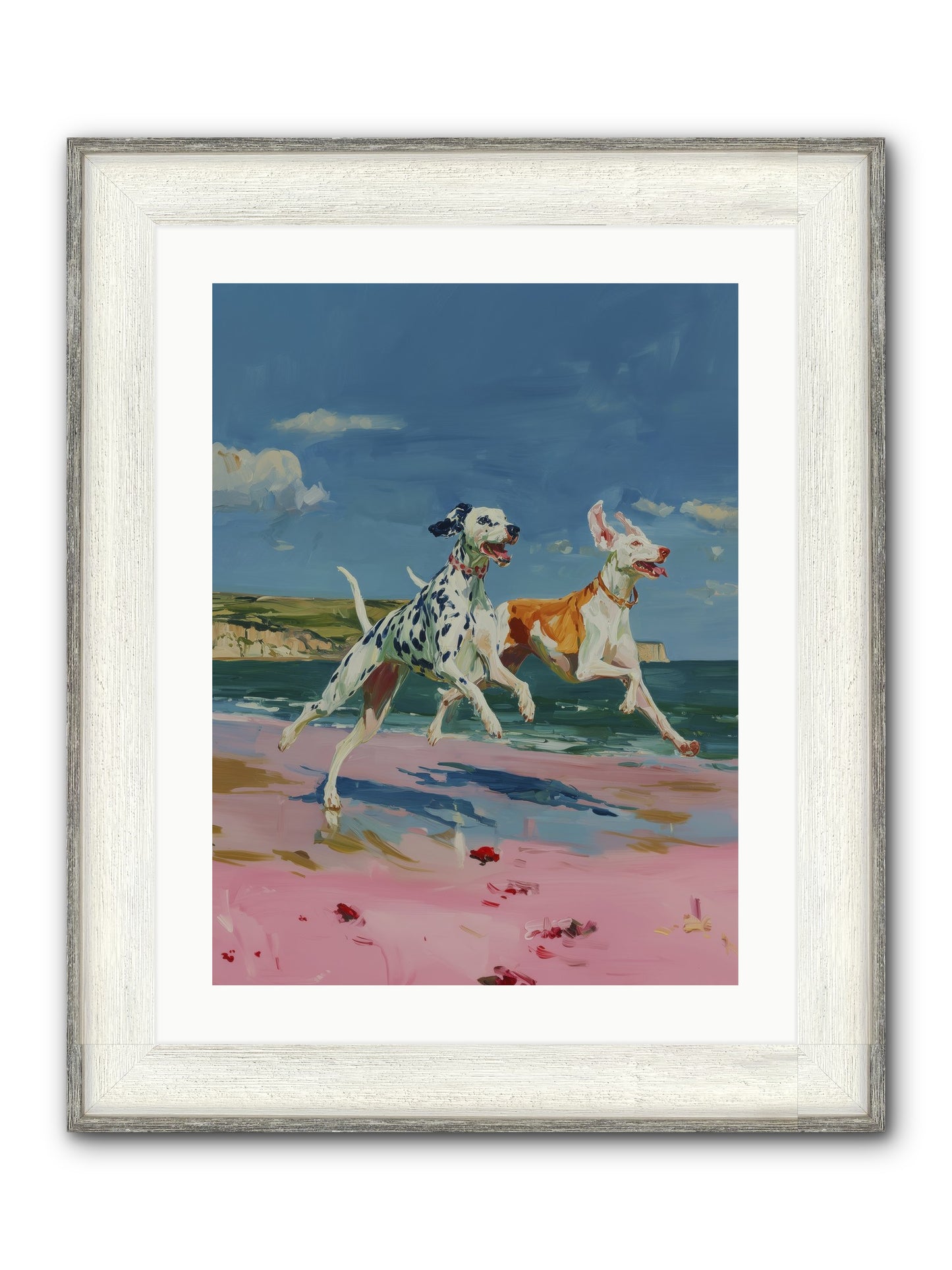 Coastal Outlaws Framed Print - Driftwood White 18x24