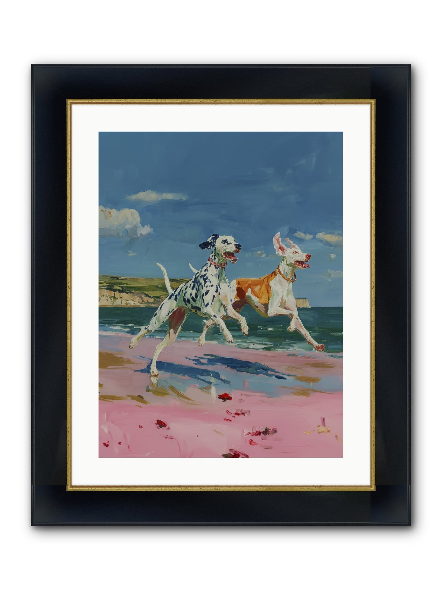 Coastal Outlaws Framed Print - Wide Black w/Gold 18x24