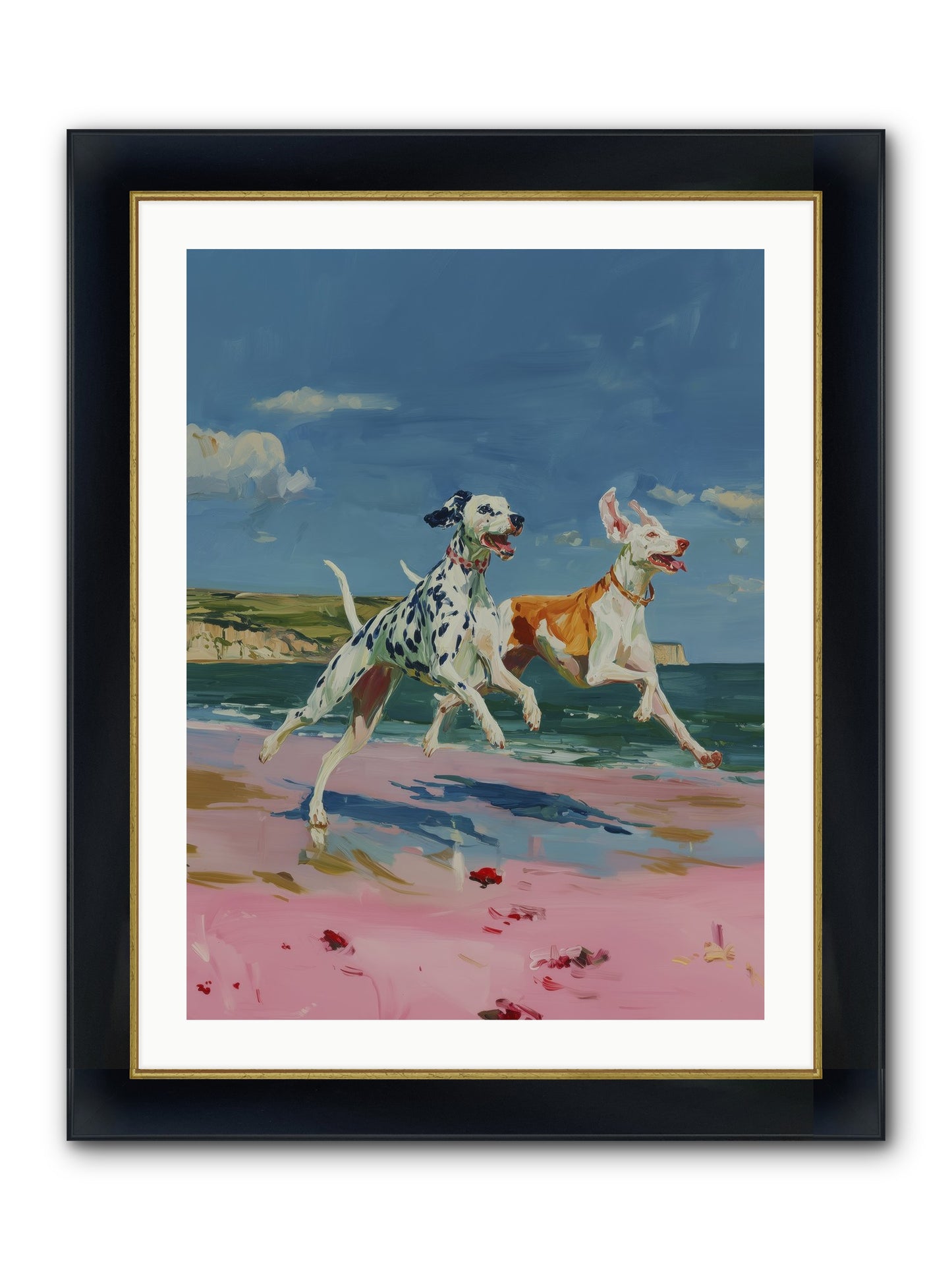 Coastal Outlaws Framed Print - Wide Black w/Gold 24x32