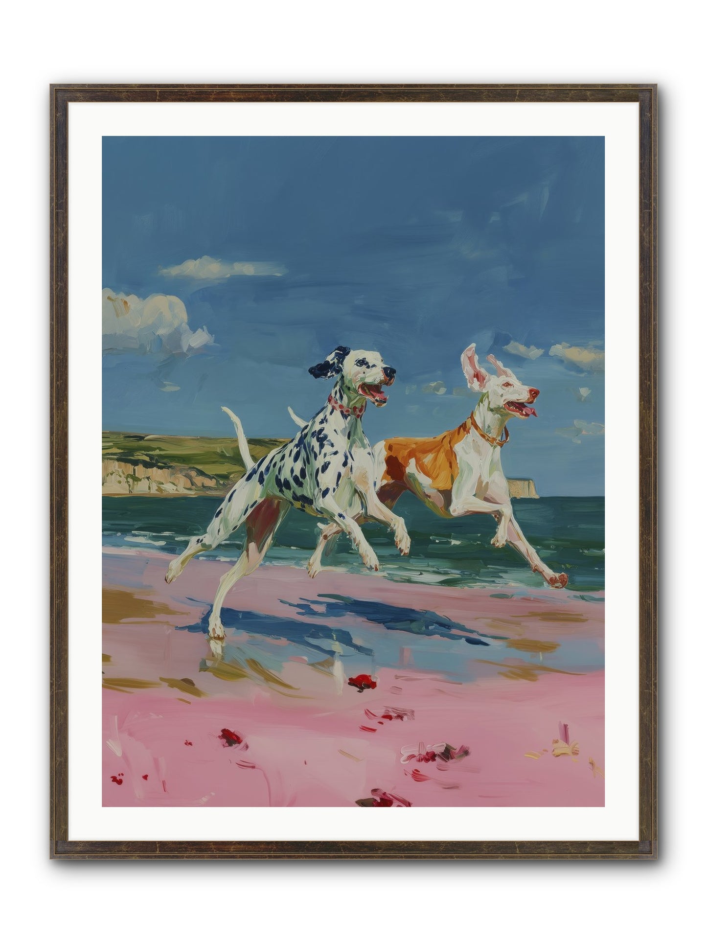 Coastal Outlaws Framed Print - Slimwoods Black/Gold 30x40