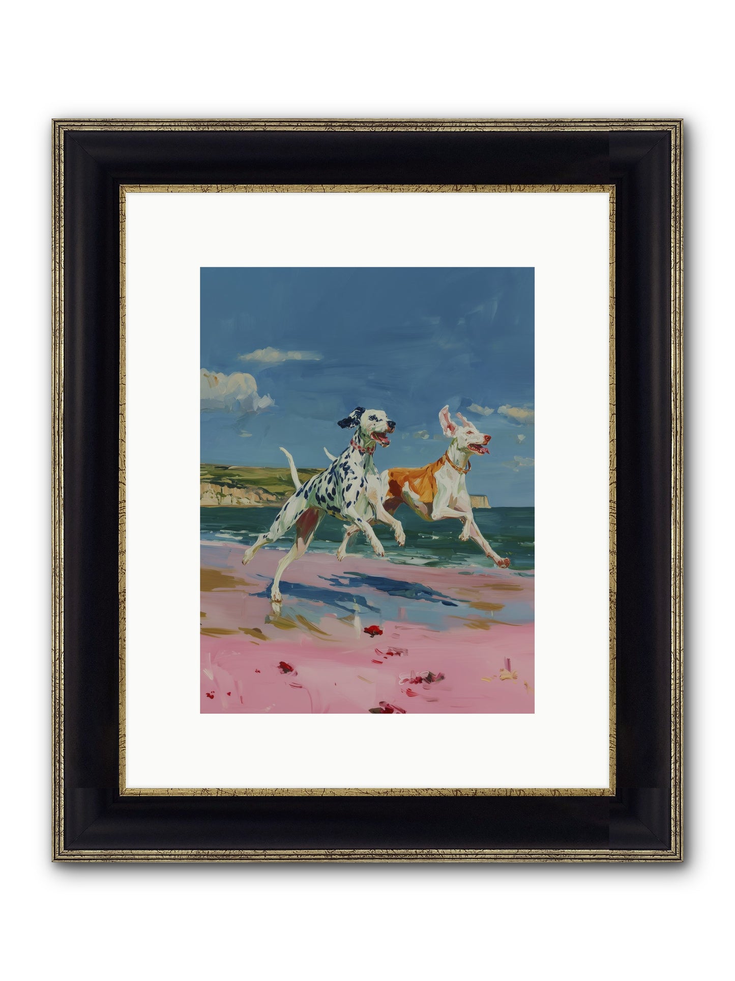 Coastal Outlaws Framed Print - Black & Gold 9x12