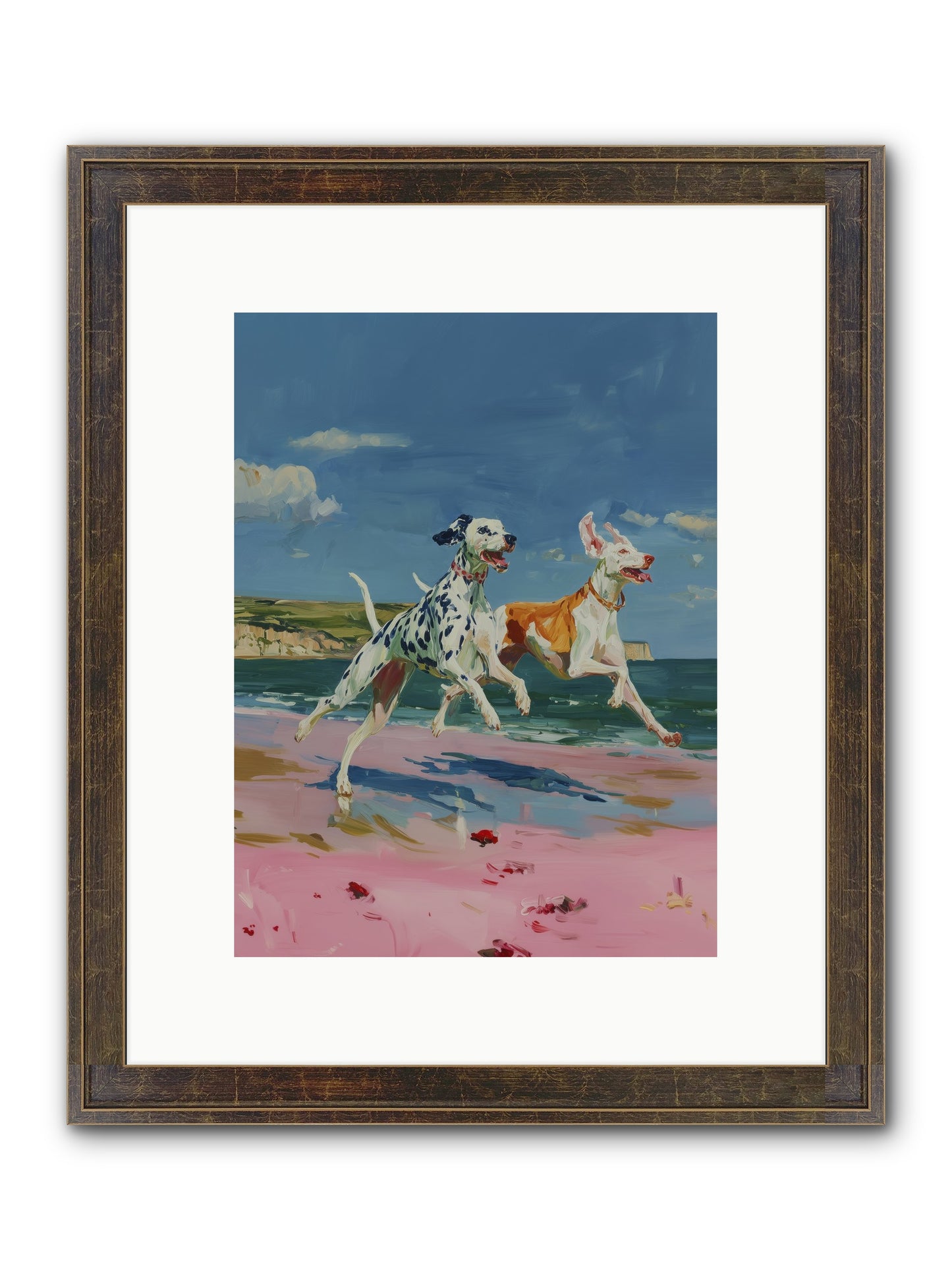 Coastal Outlaws Framed Print - Slimwoods Black/Gold 9x12