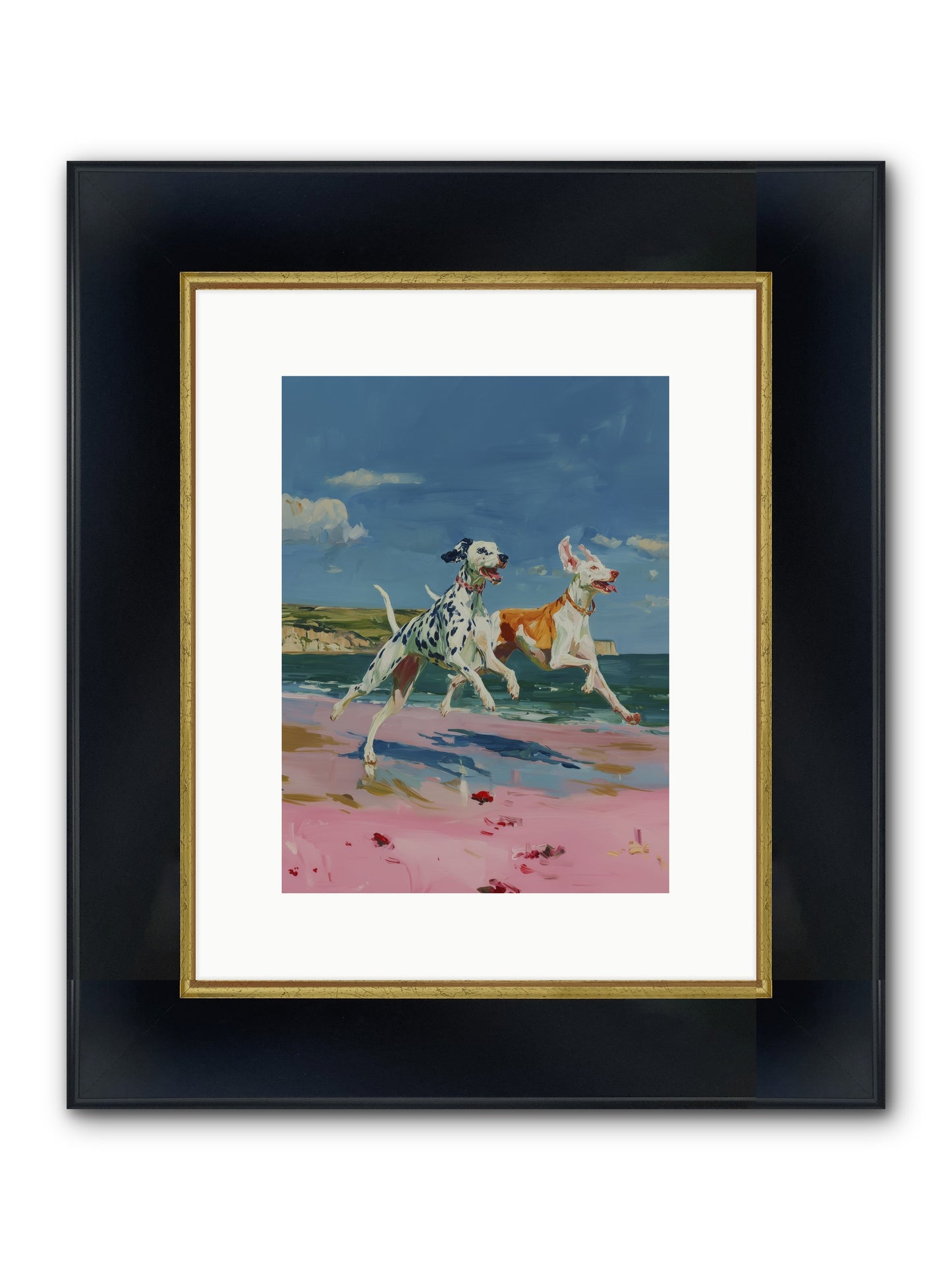 Coastal Outlaws Framed Print - Wide Black w/Gold 9x12