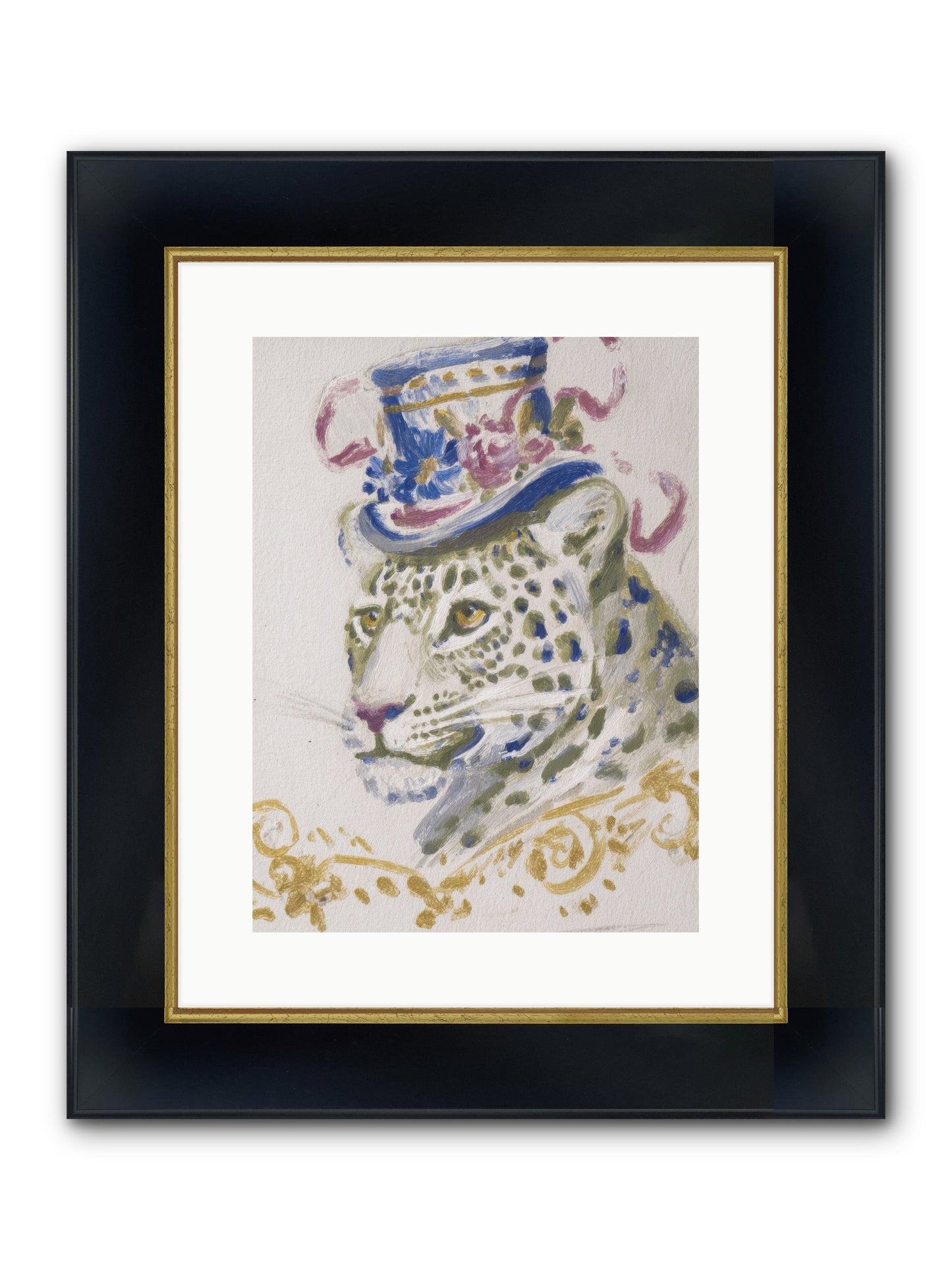 Cocktails At Velvet Oaks Framed Print - Wide Black w/Gold 12x16