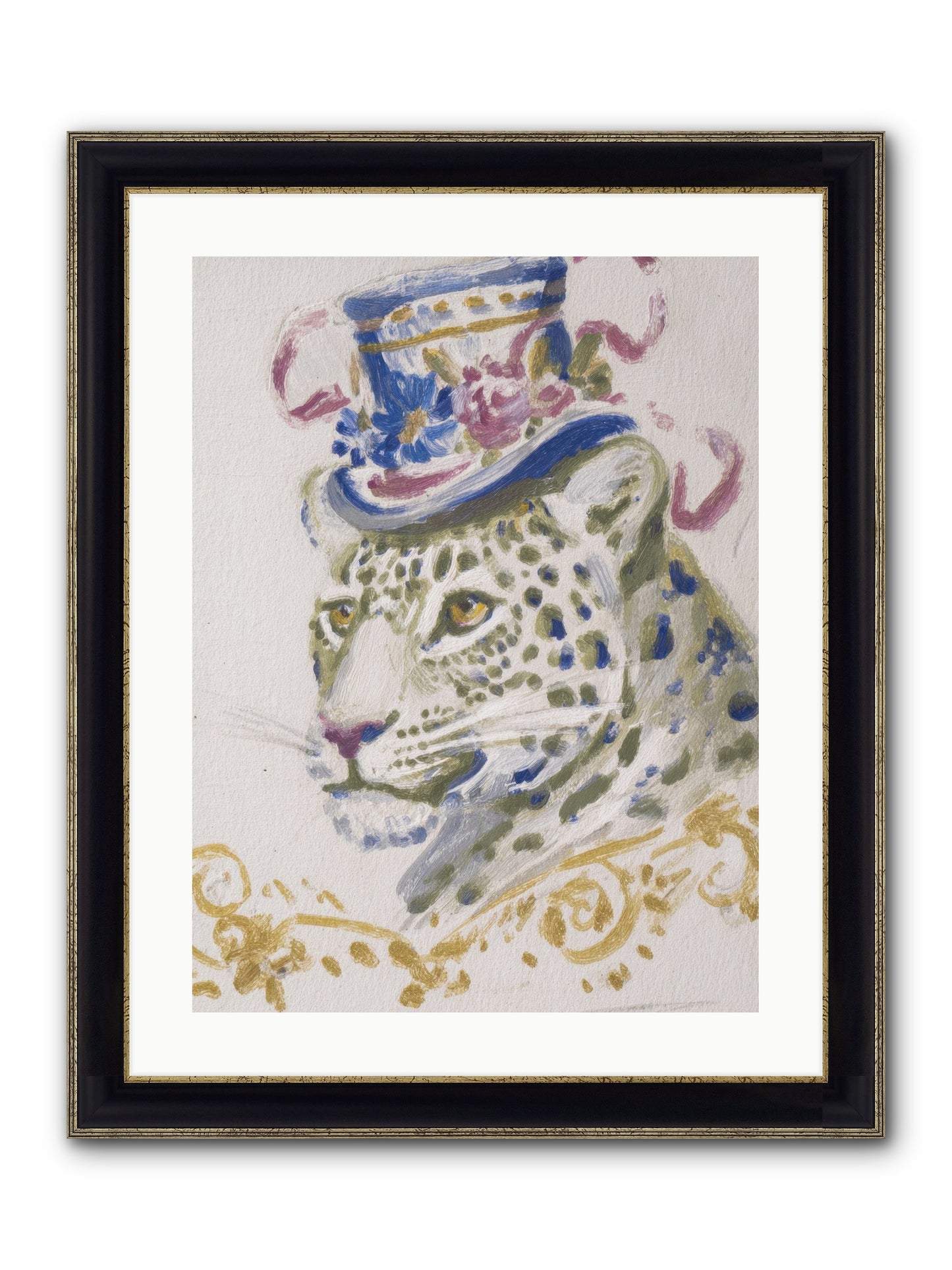 Cocktails At Velvet Oaks Framed Print - Black & Gold 18x24