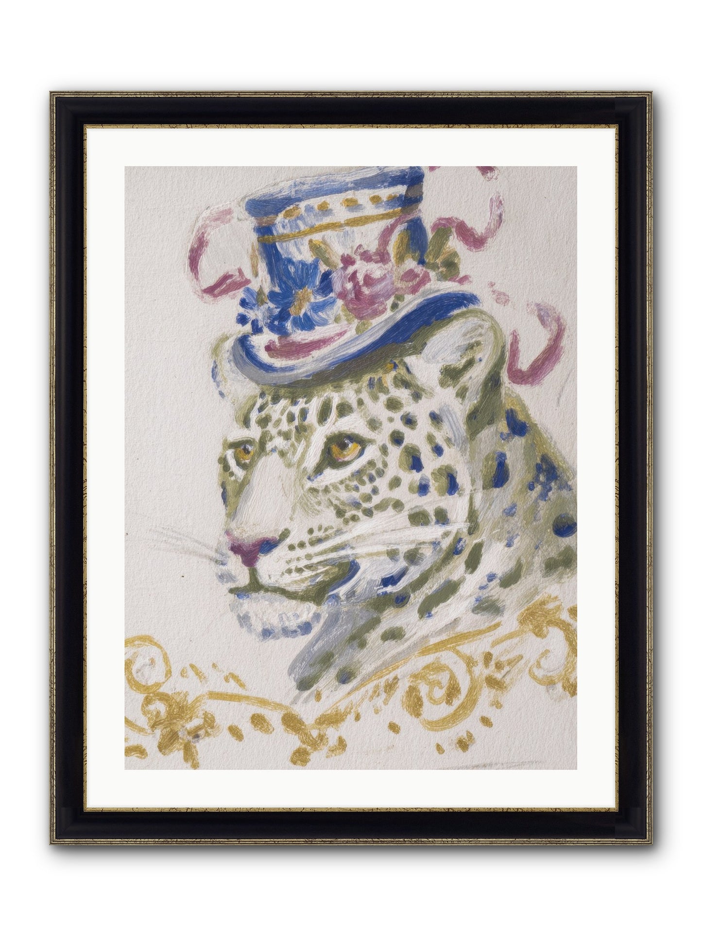 Cocktails At Velvet Oaks Framed Print - Black & Gold 24x32