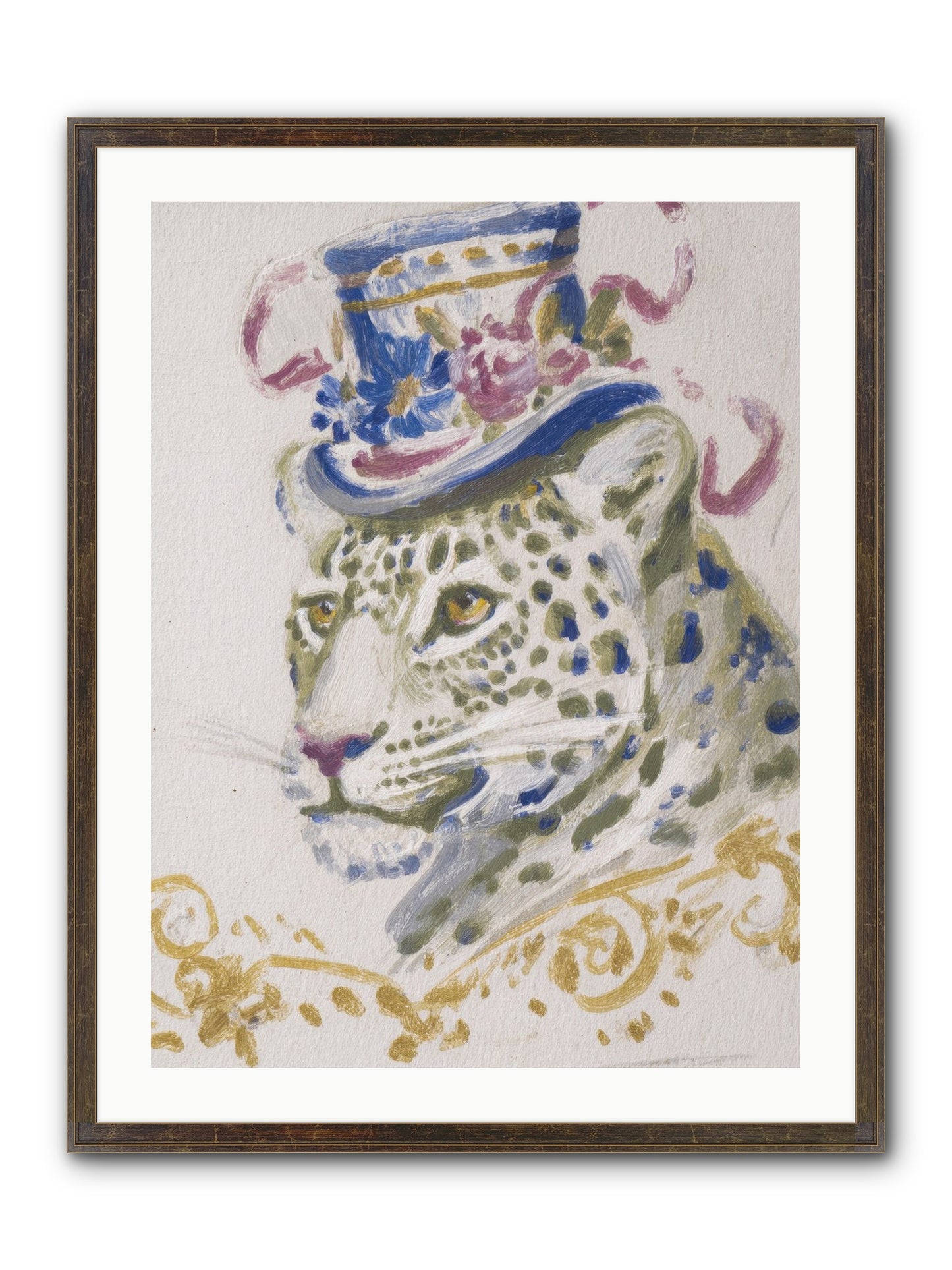 Cocktails At Velvet Oaks Framed Print - Slimwoods Black/Gold 24x32