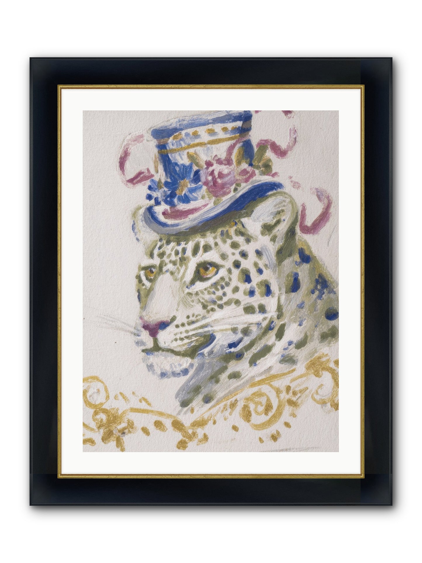 Cocktails At Velvet Oaks Framed Print - Wide Black w/Gold 24x32