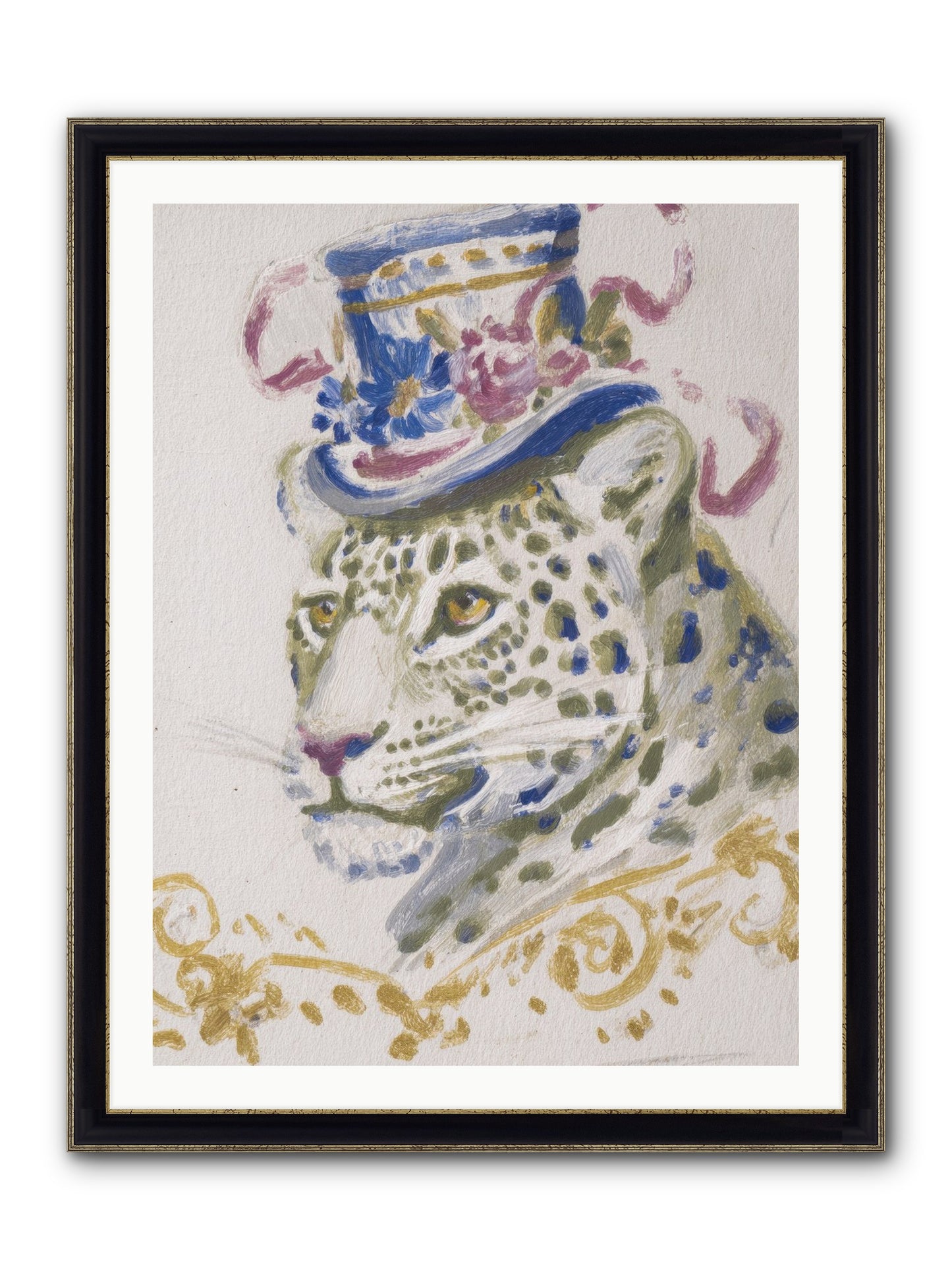 Cocktails At Velvet Oaks Framed Print - Black & Gold 30x40
