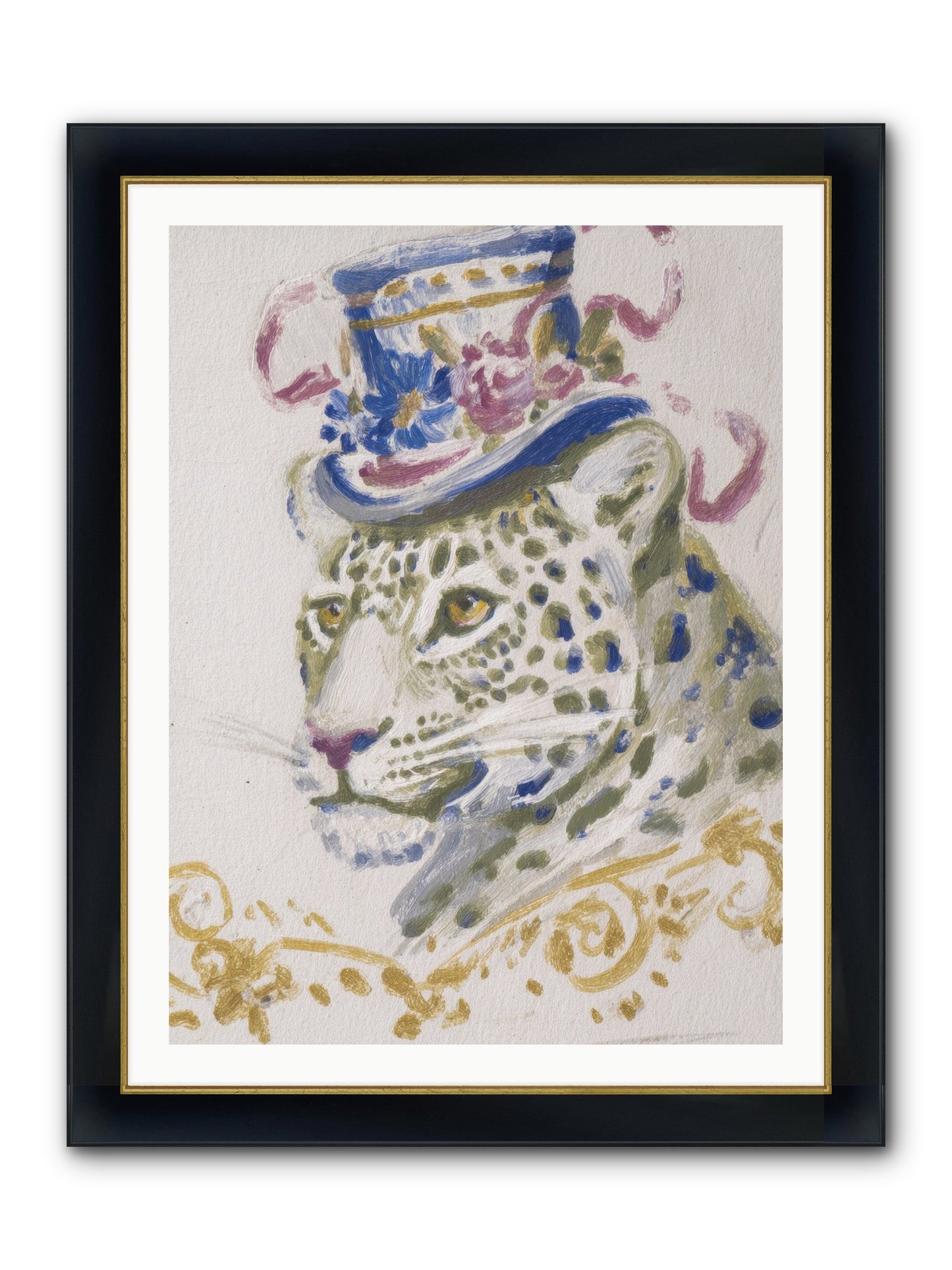 Cocktails At Velvet Oaks Framed Print - Wide Black w/Gold 30x40