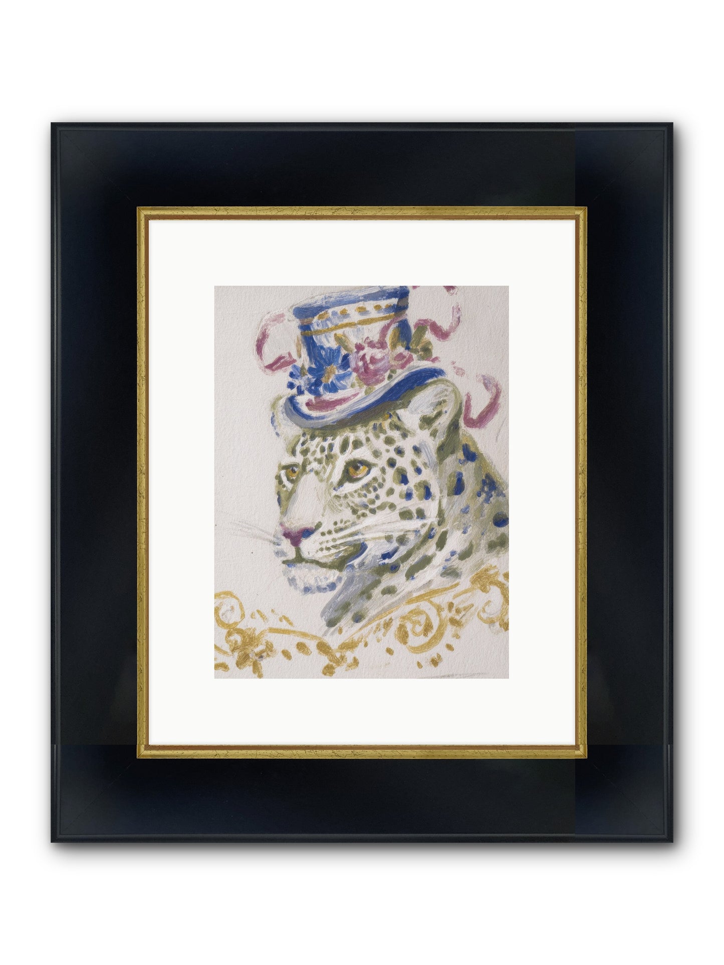 Cocktails At Velvet Oaks Framed Print - Wide Black w/Gold 9x12