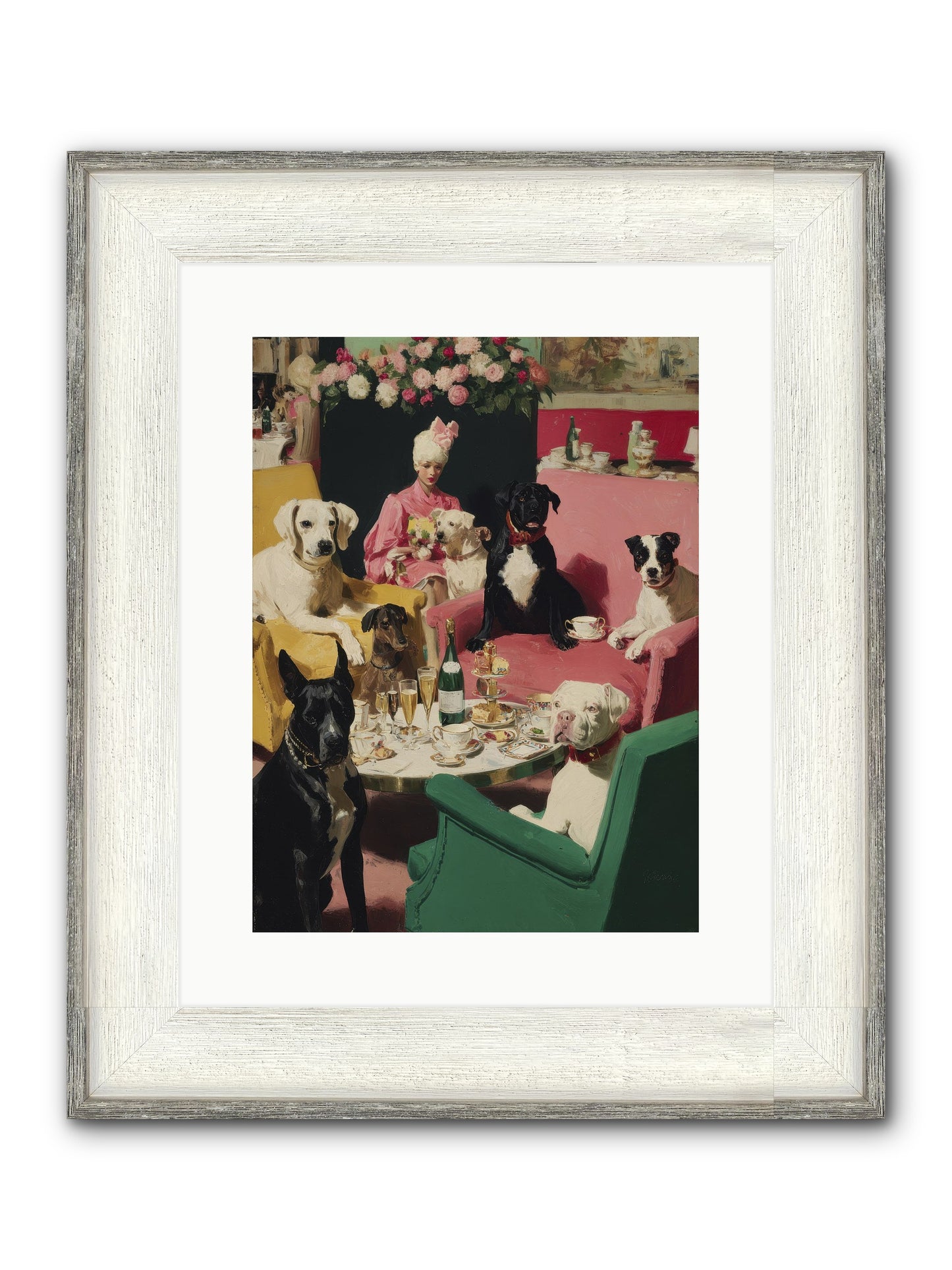 Cocktails & Compliments At Number Nine Framed Print - Driftwood White 12x16