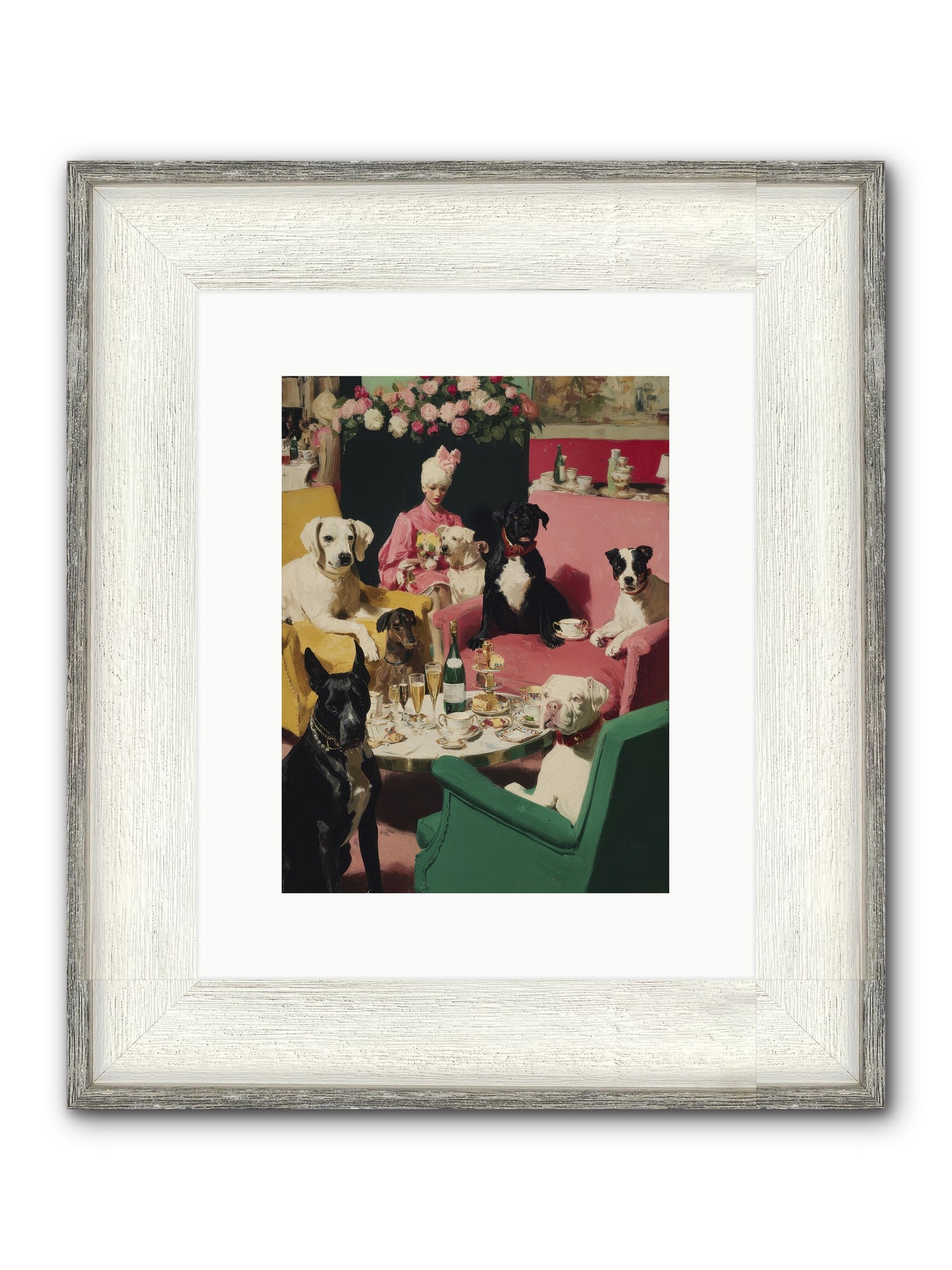 Cocktails & Compliments At Number Nine Framed Print - Driftwood White 9x12