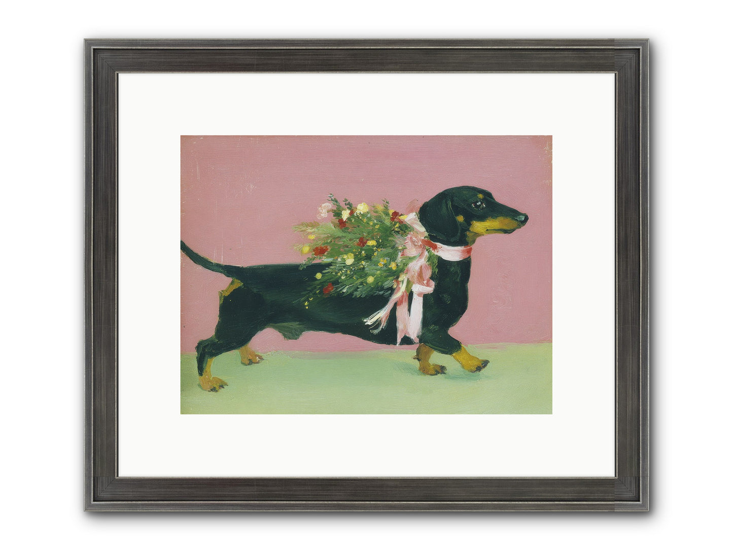 Cocoa Companion Framed Print - Slimwoods Black/Silver 12x9